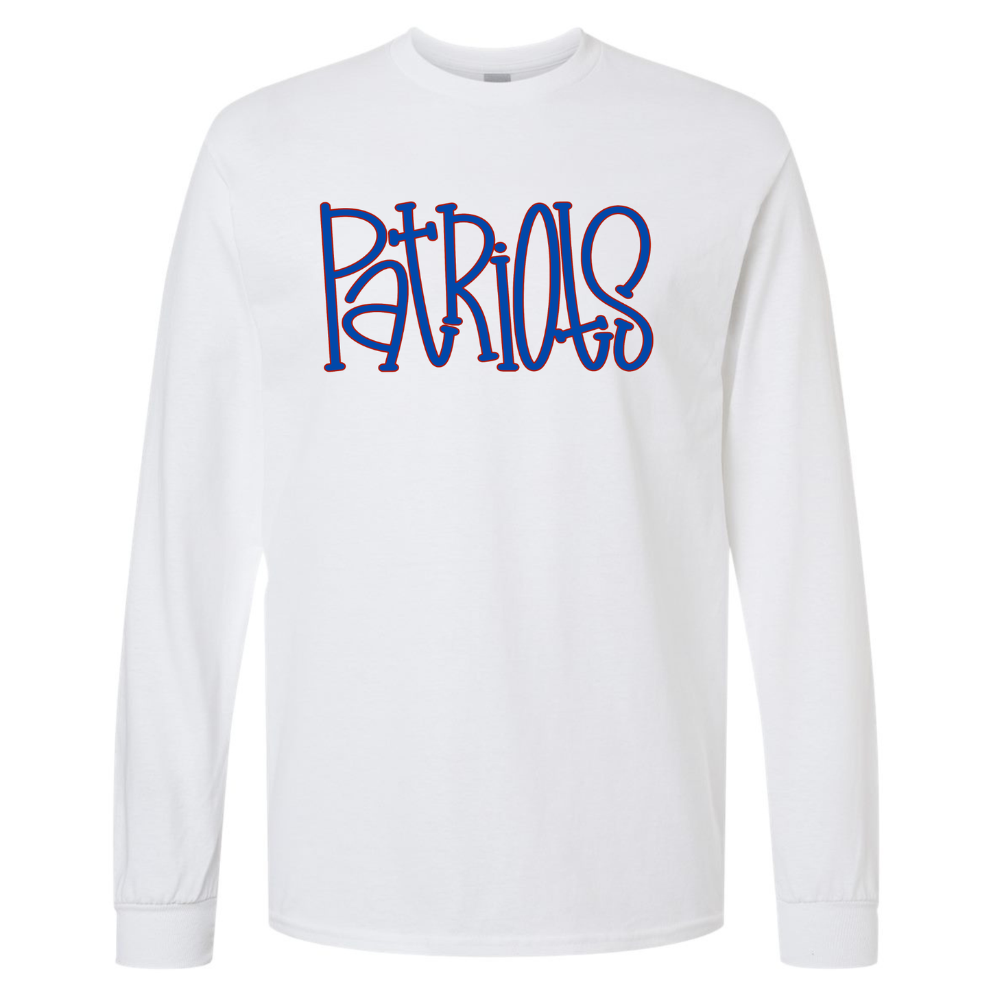 Patriots Hand Drawn Long Sleeve
