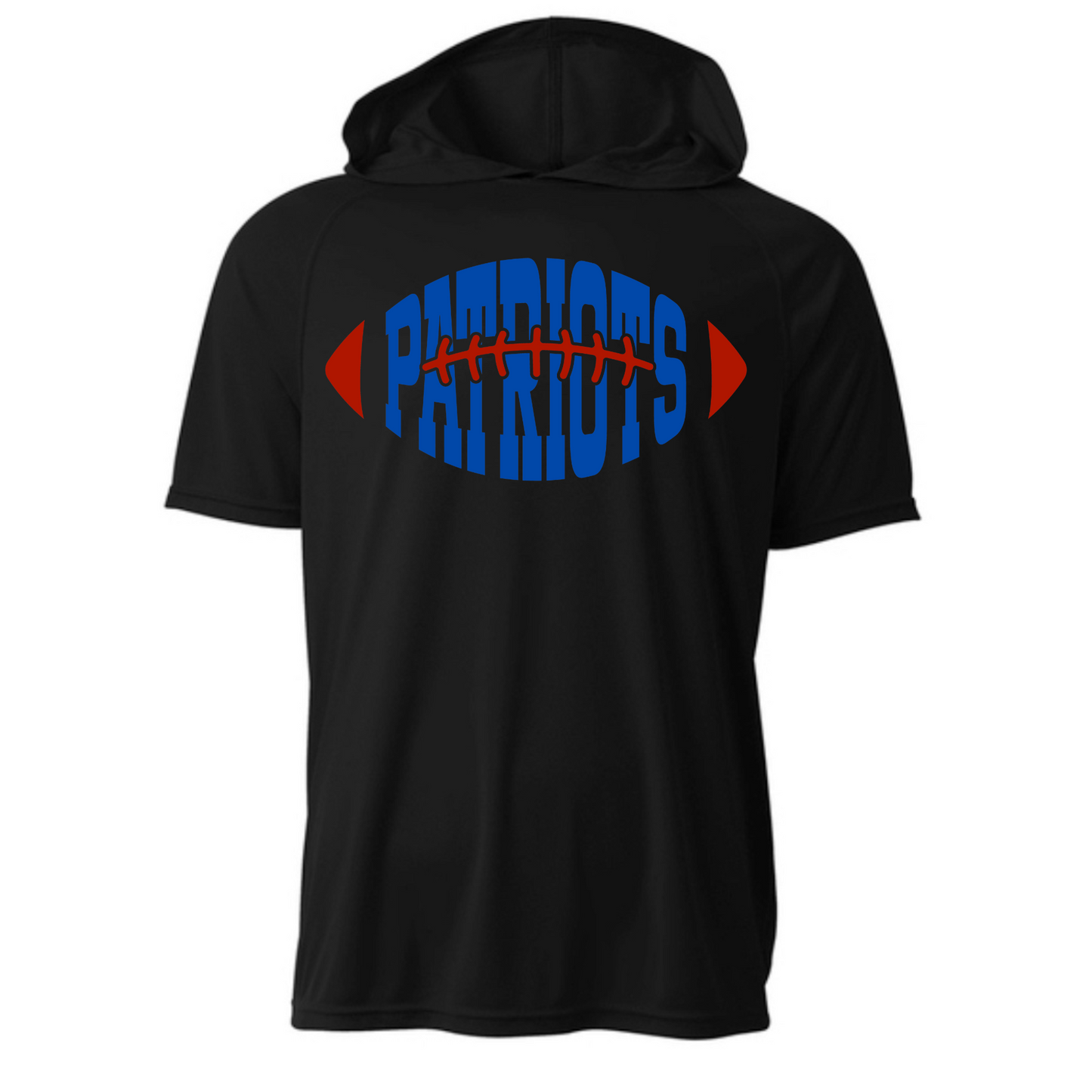Patriots Football Driwick Short Sleeve Hooded Shirt