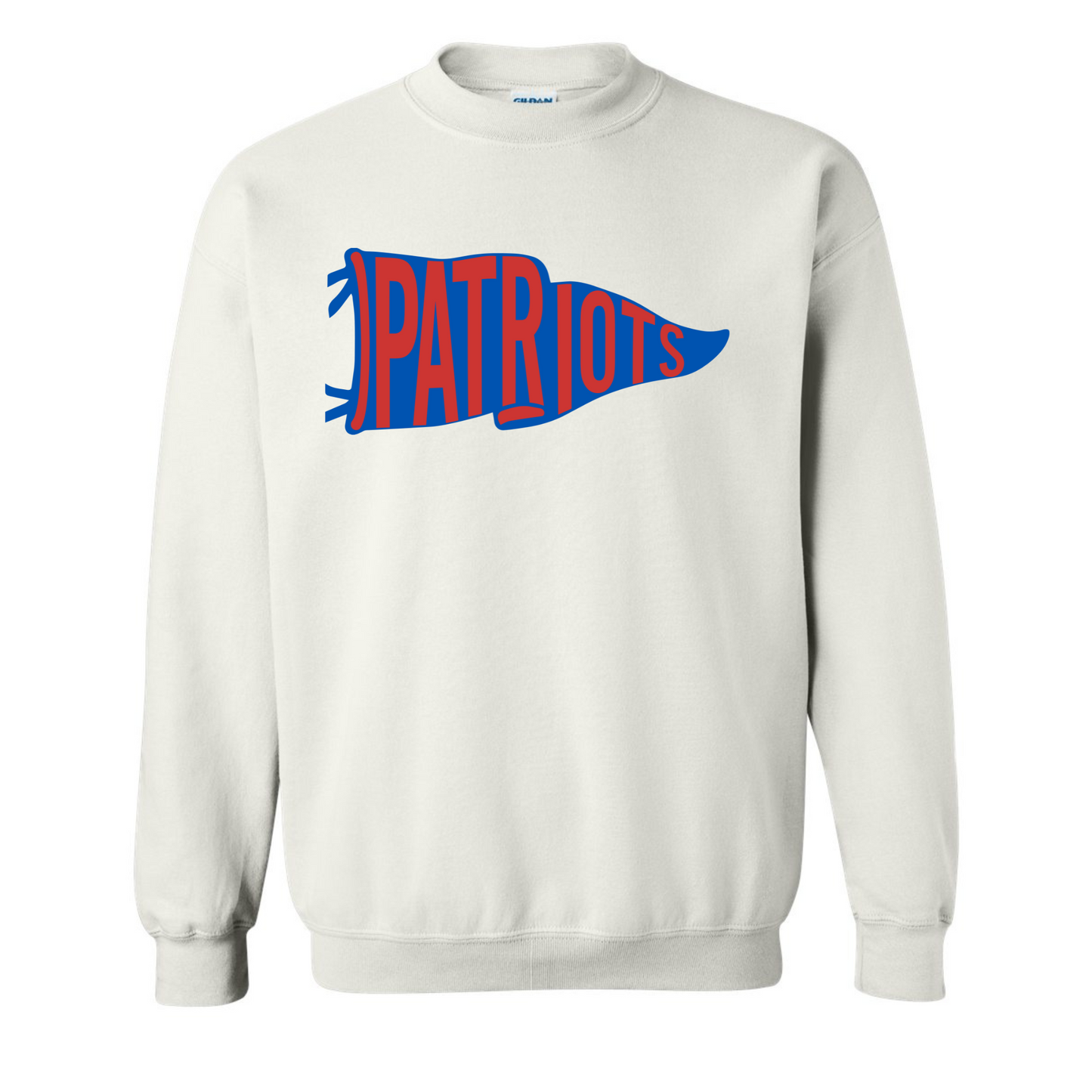 Patriots Pennant Flag Cotton Crewneck