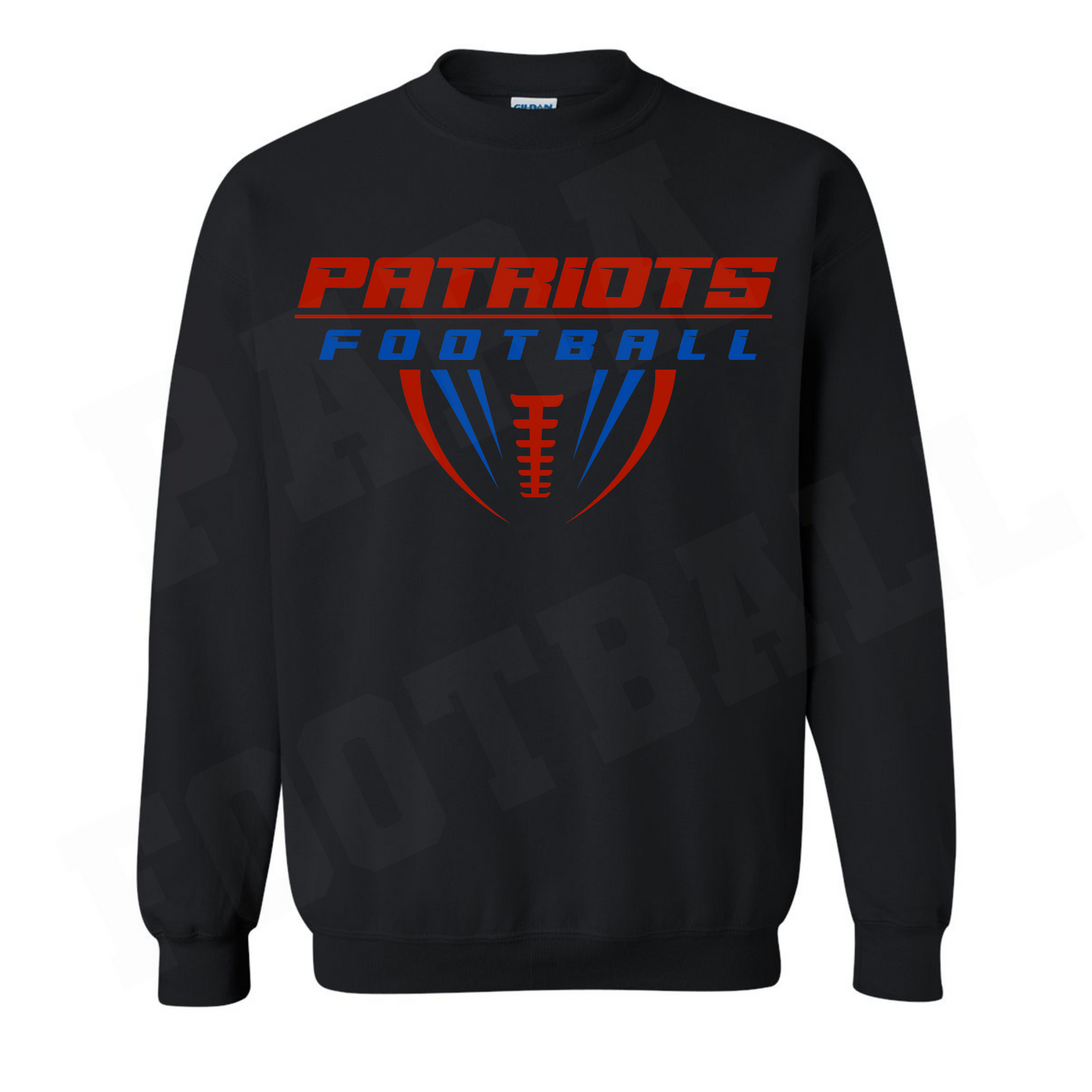 Patriots Half Football Cotton Crewneck