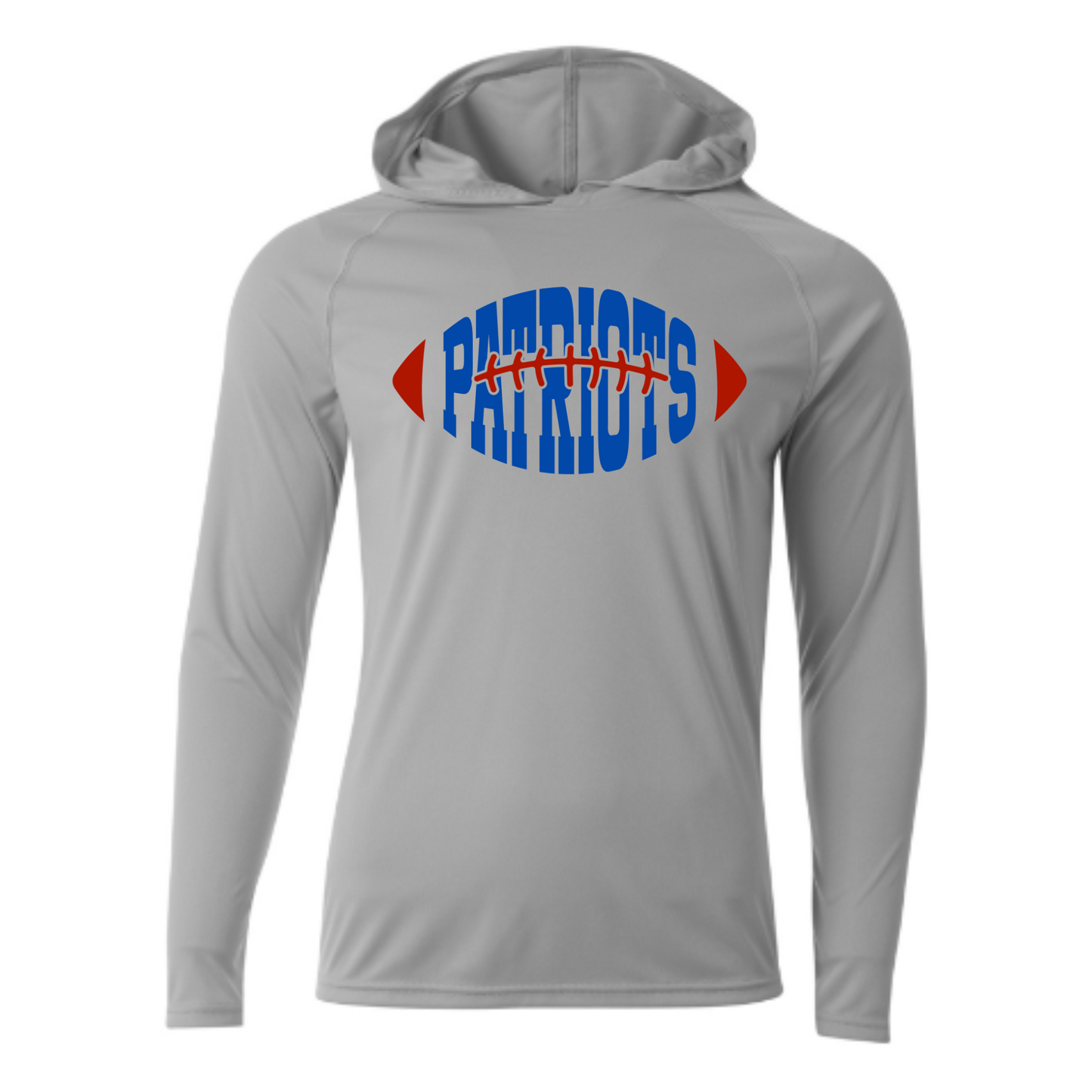 Patriots Football Driwick Long Sleeve Hooded Shirt