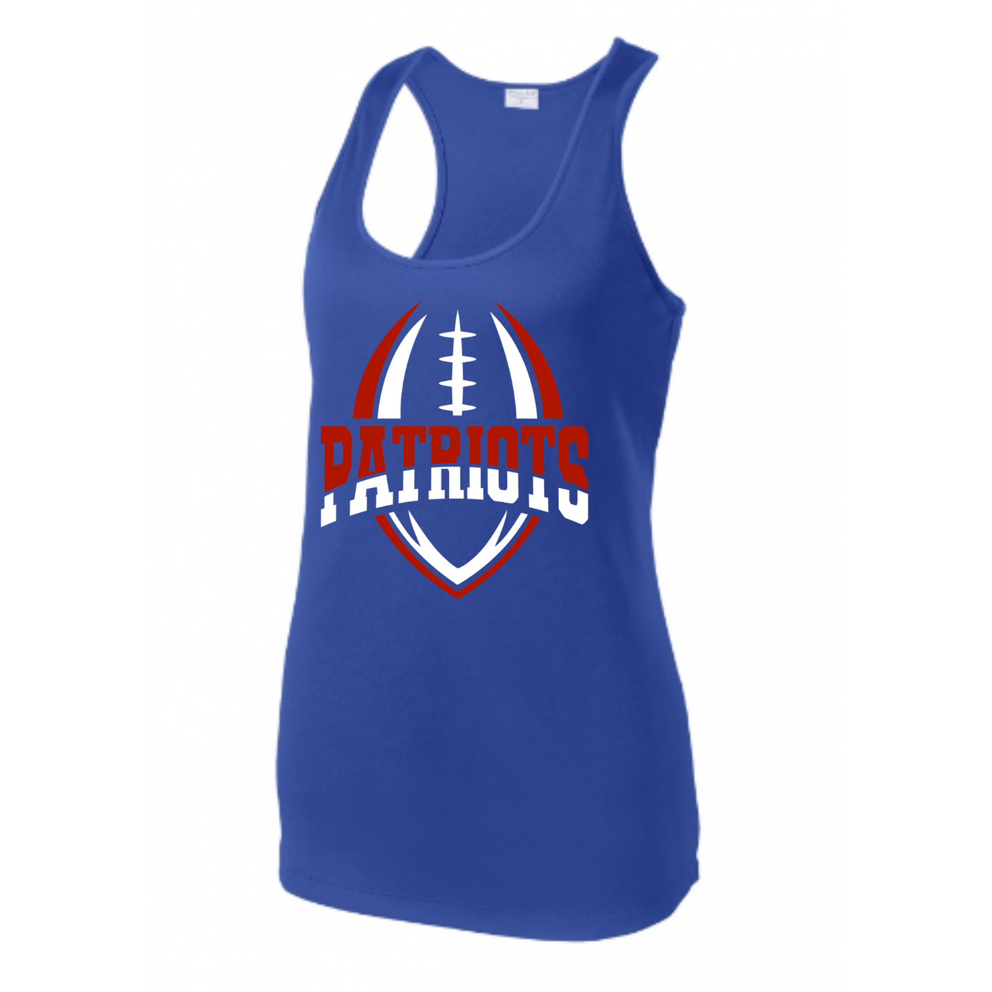 Patriots Split Football Tank Adult