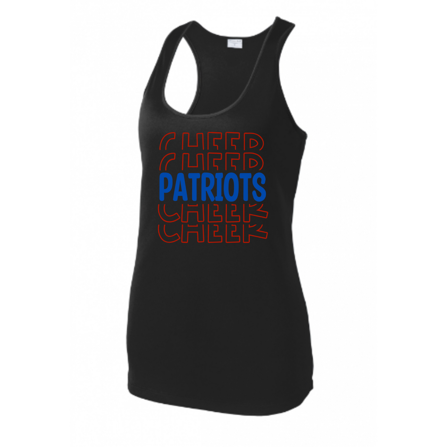 Patriots Cheer Stacked Tank Adult