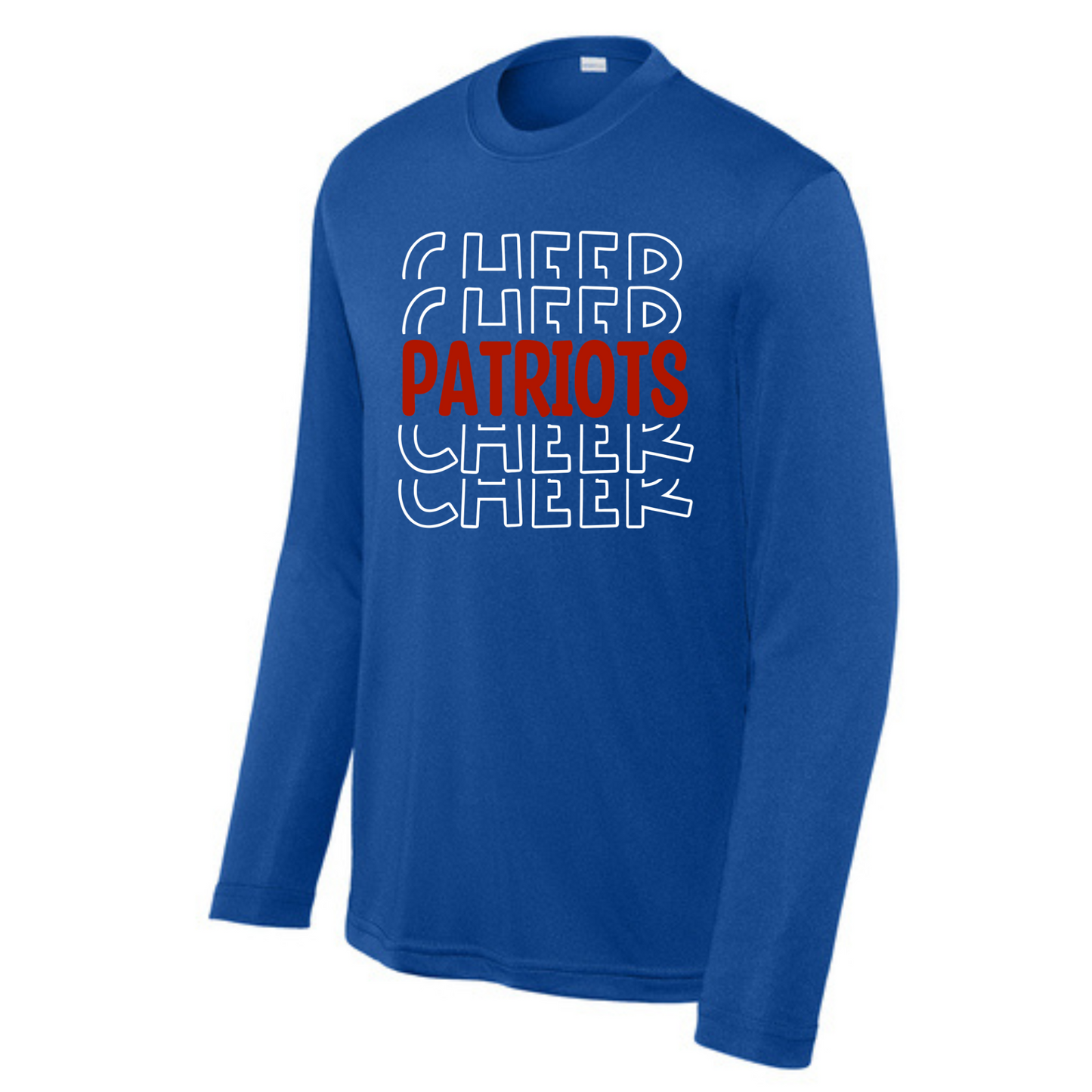 Patriots Cheer Stacked Driwick Long Sleeve