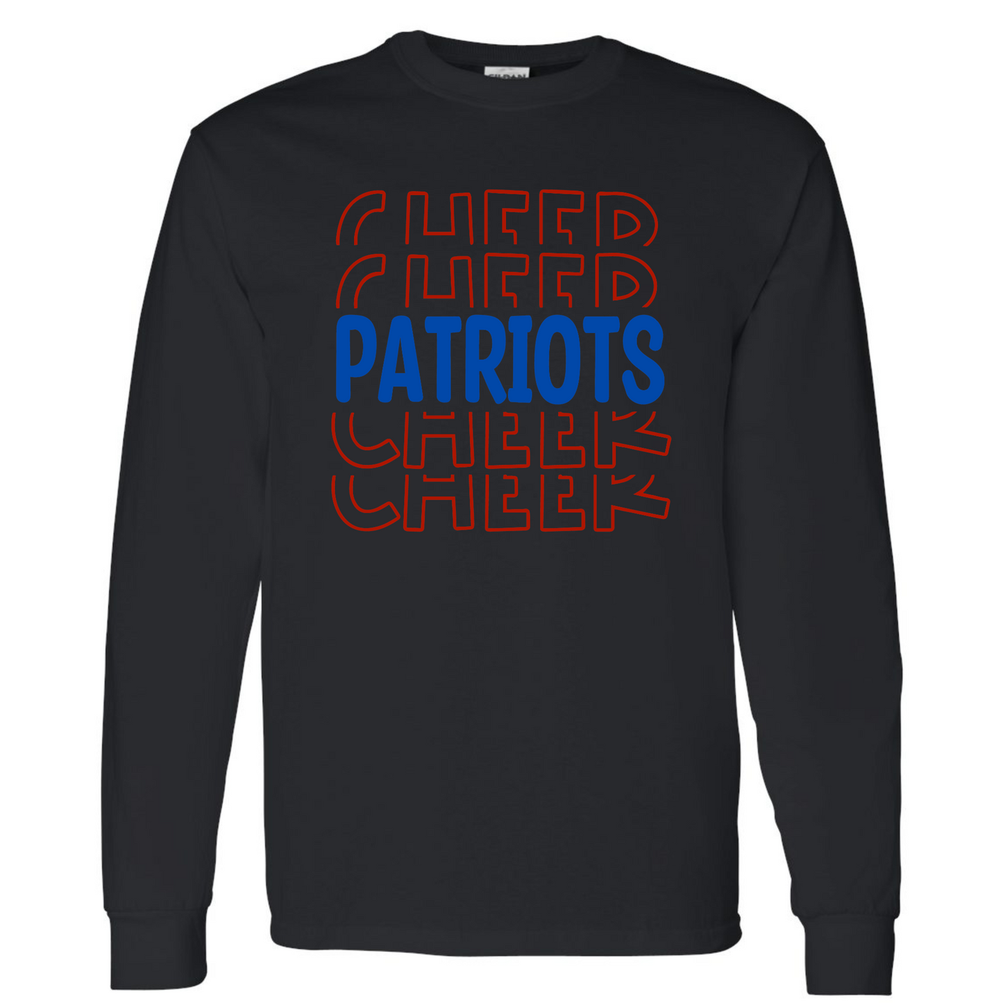 Patriots Cheer Stacked Cotton Long Sleeve