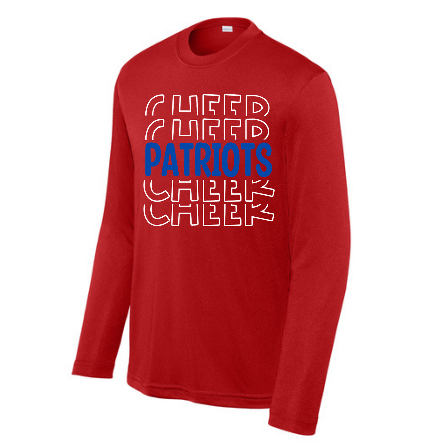 Patriots Cheer Stacked Driwick Long Sleeve
