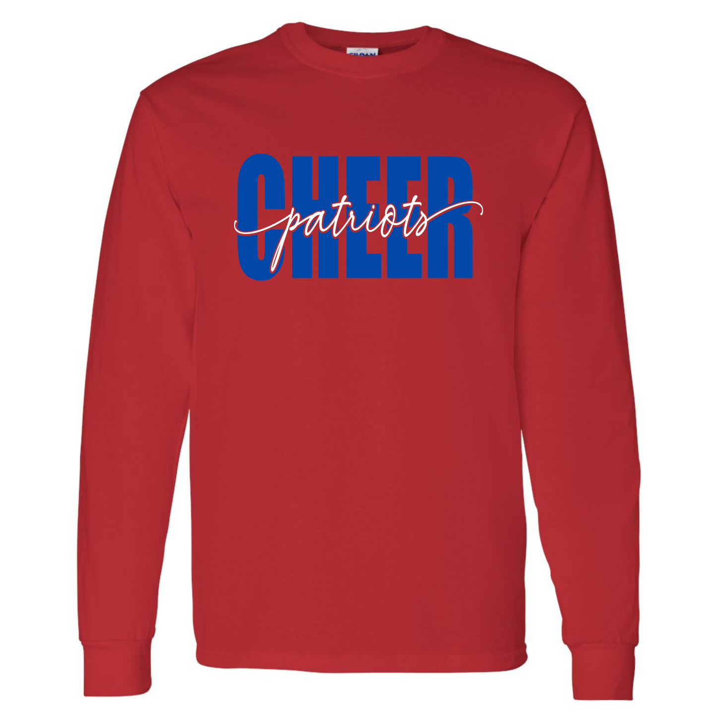 Patriots Cheer Script Cotton Long Sleeve