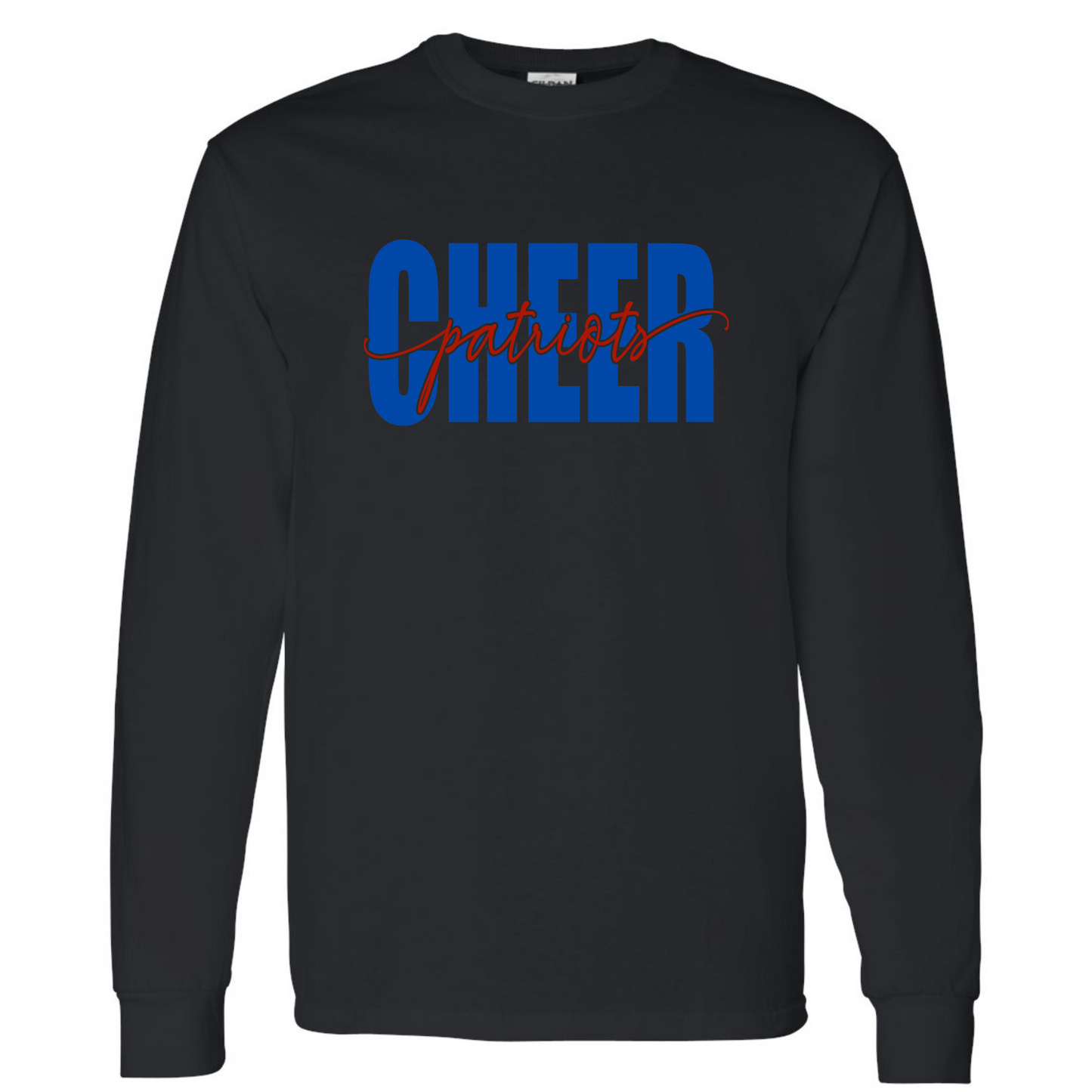 Patriots Cheer Script Cotton Long Sleeve