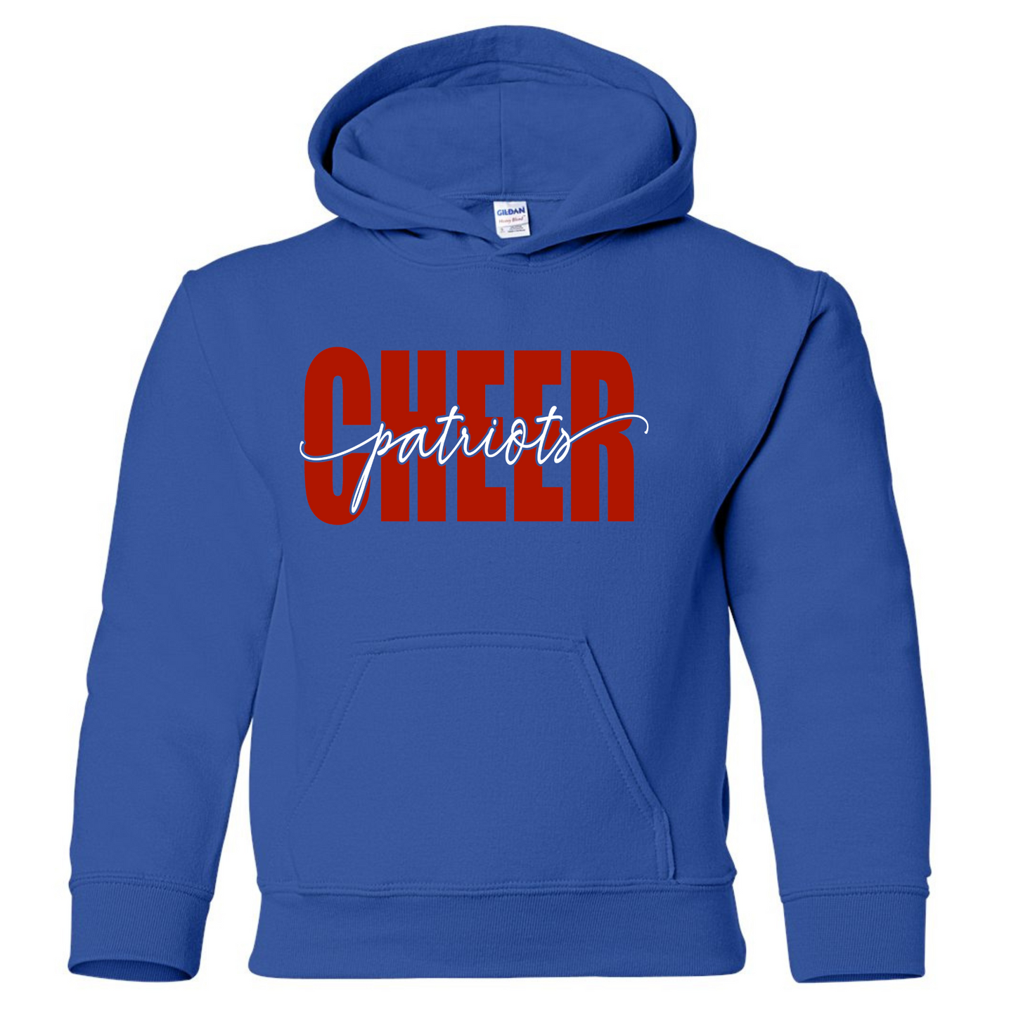 Patriots Cheer Script Cotton Hoodie
