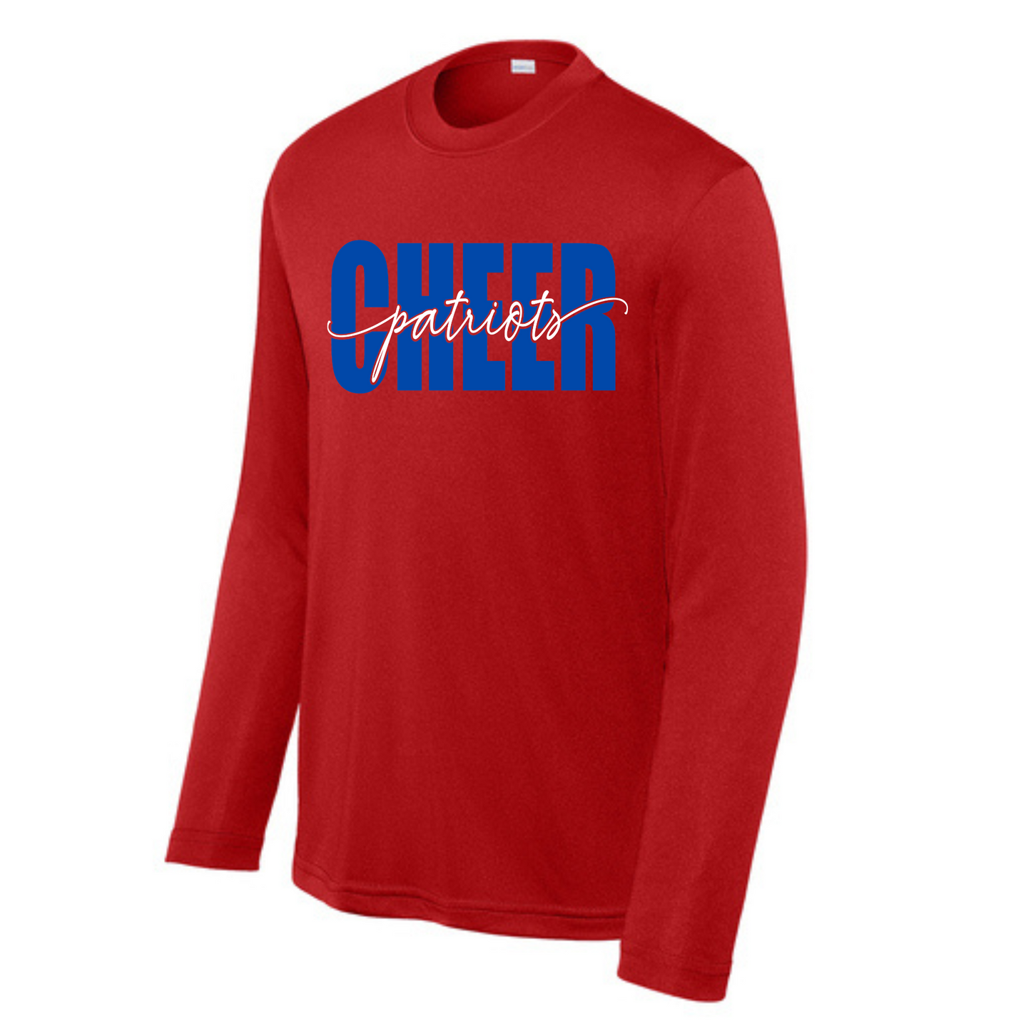 Patriots Cheer Script Driwick Long Sleeve