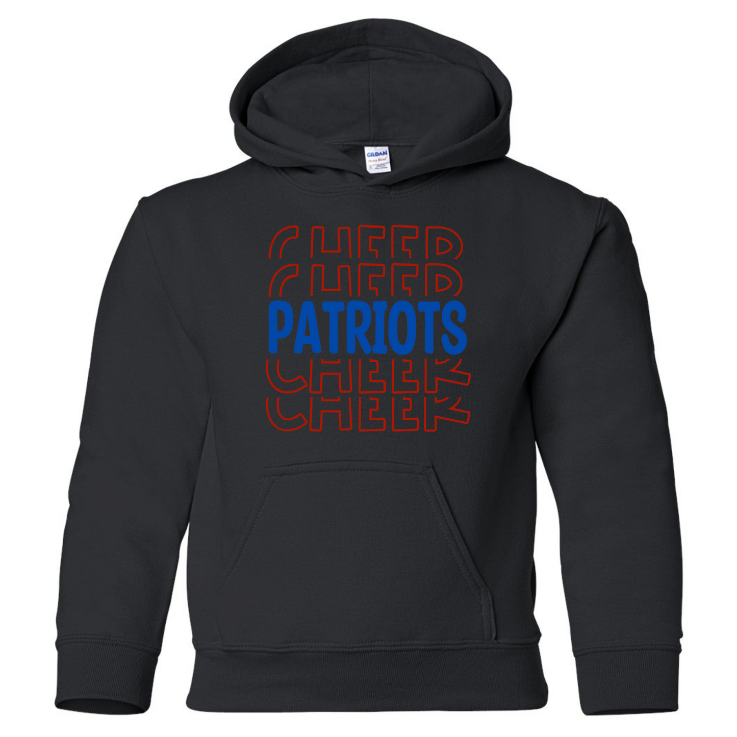 Patriots Cheer Stacked Cotton Hoodie