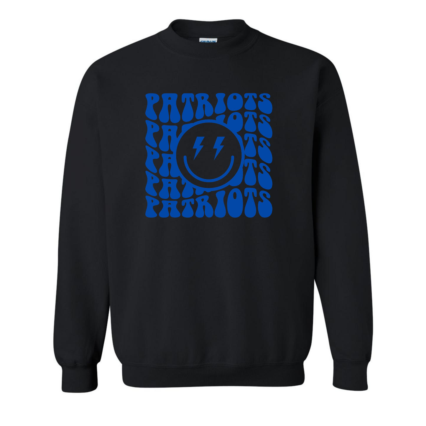 Patriots Retro Wavy Cotton Crewneck