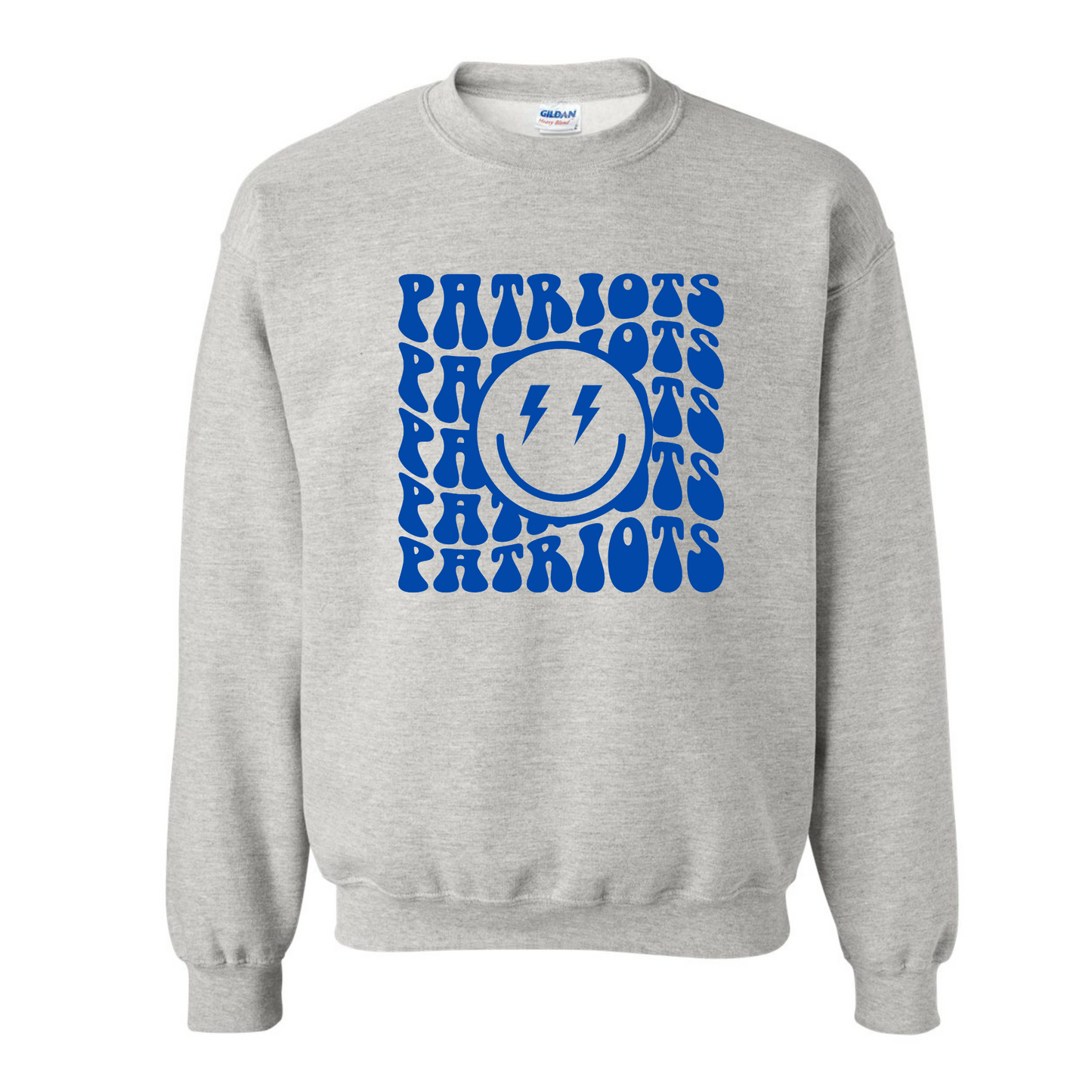 Patriots Retro Wavy Cotton Crewneck
