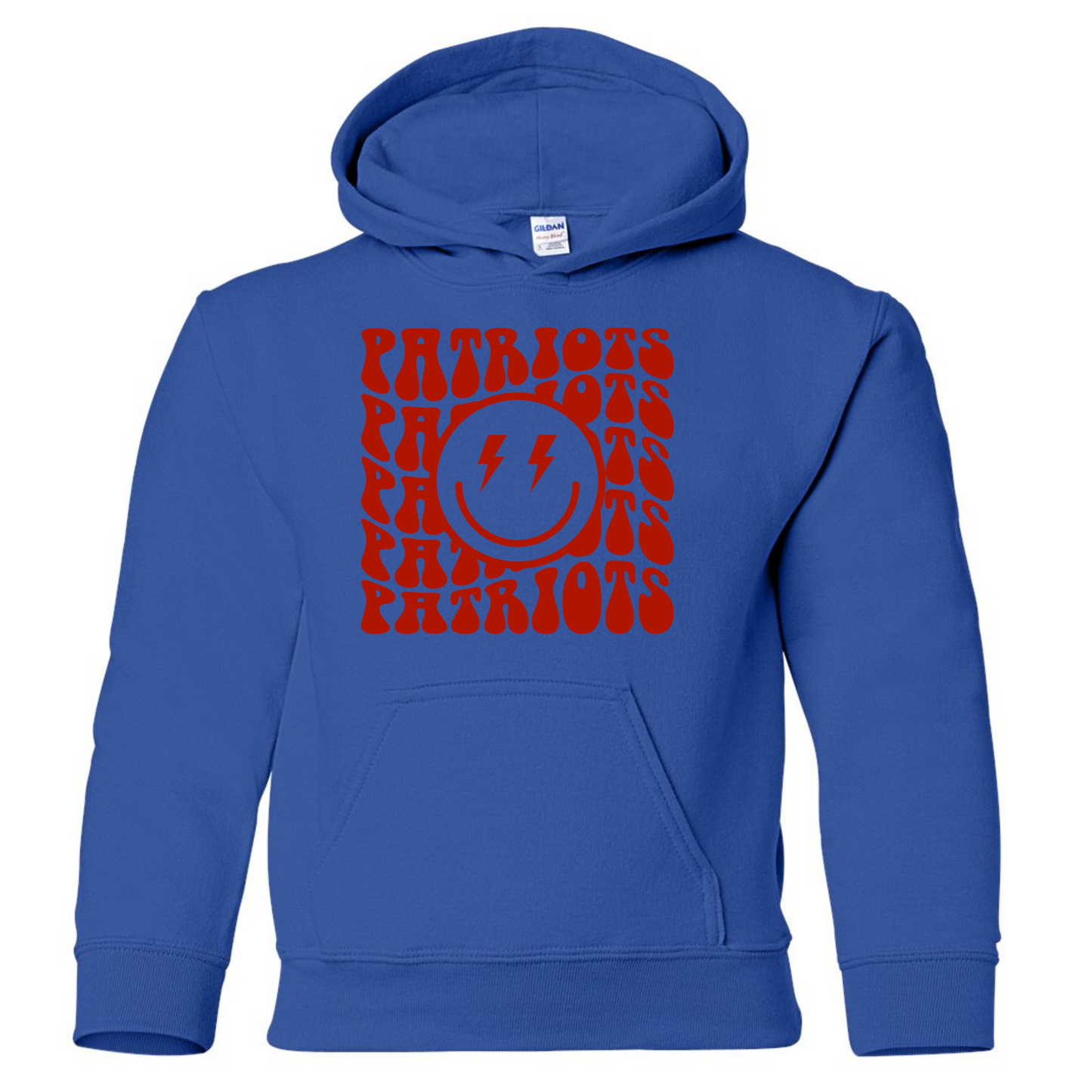 Patriots Retro Wavy Cotton Hoodie