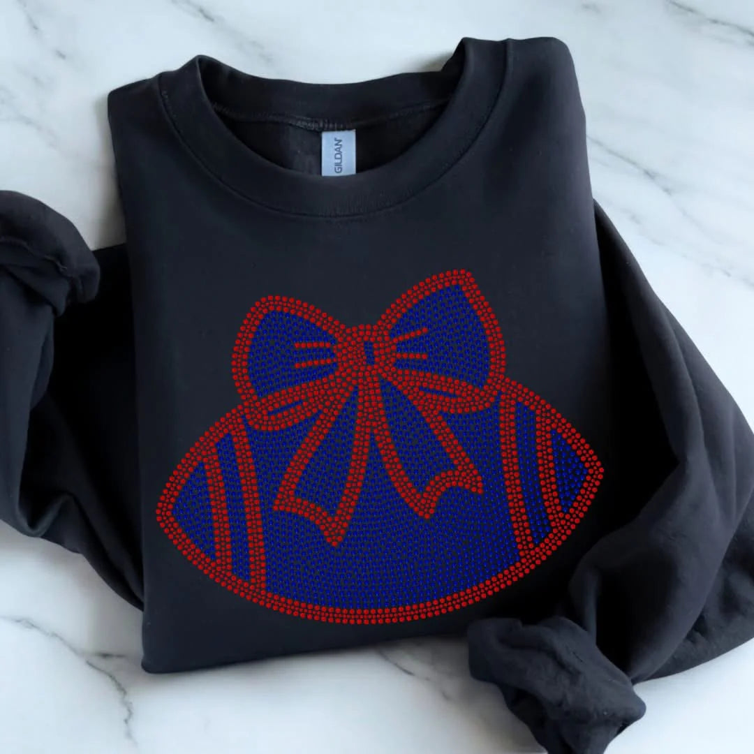 Football Bow Bling Adult