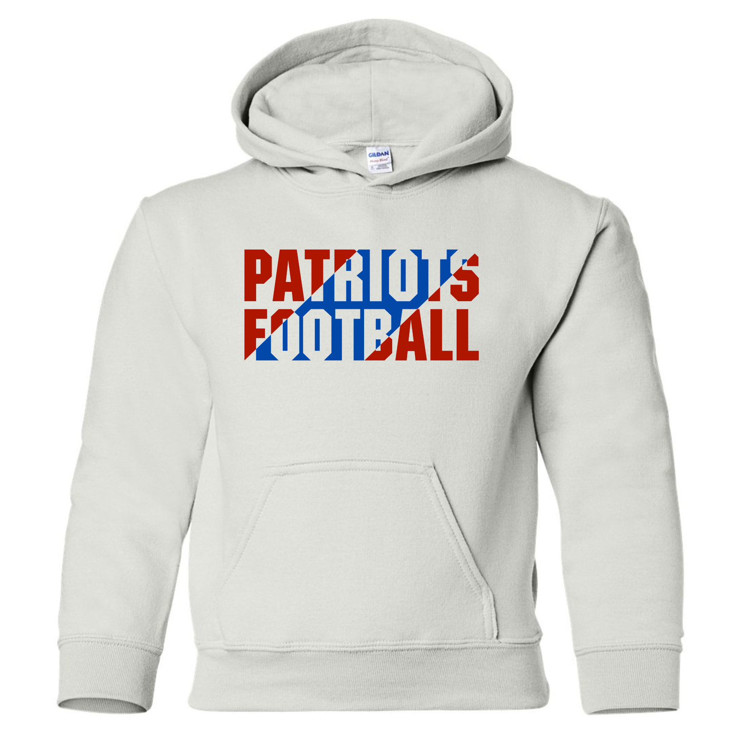 Patriots Football Slant Cotton Hoodie