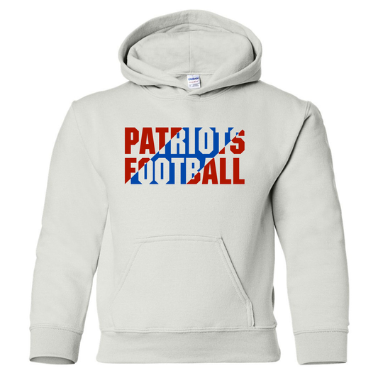 Patriots Football Slant Cotton Hoodie