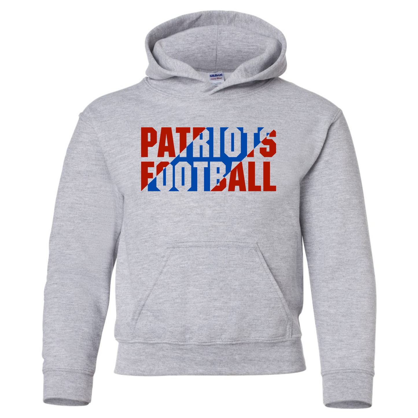 Patriots Football Slant Cotton Hoodie