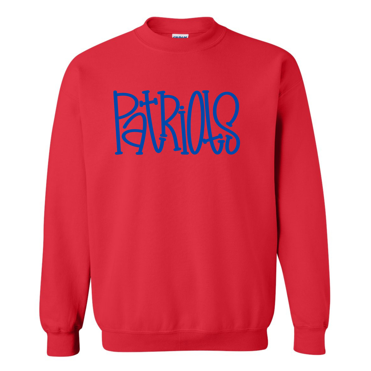 Patriots Hand Drawn Crewneck Sweatshirt