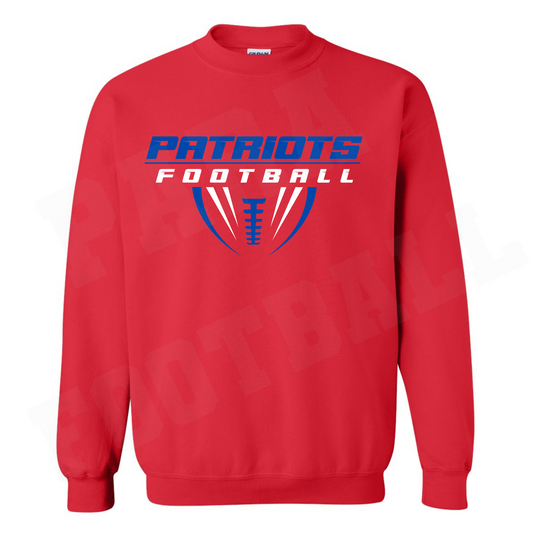 Patriots Half Football Cotton Crewneck