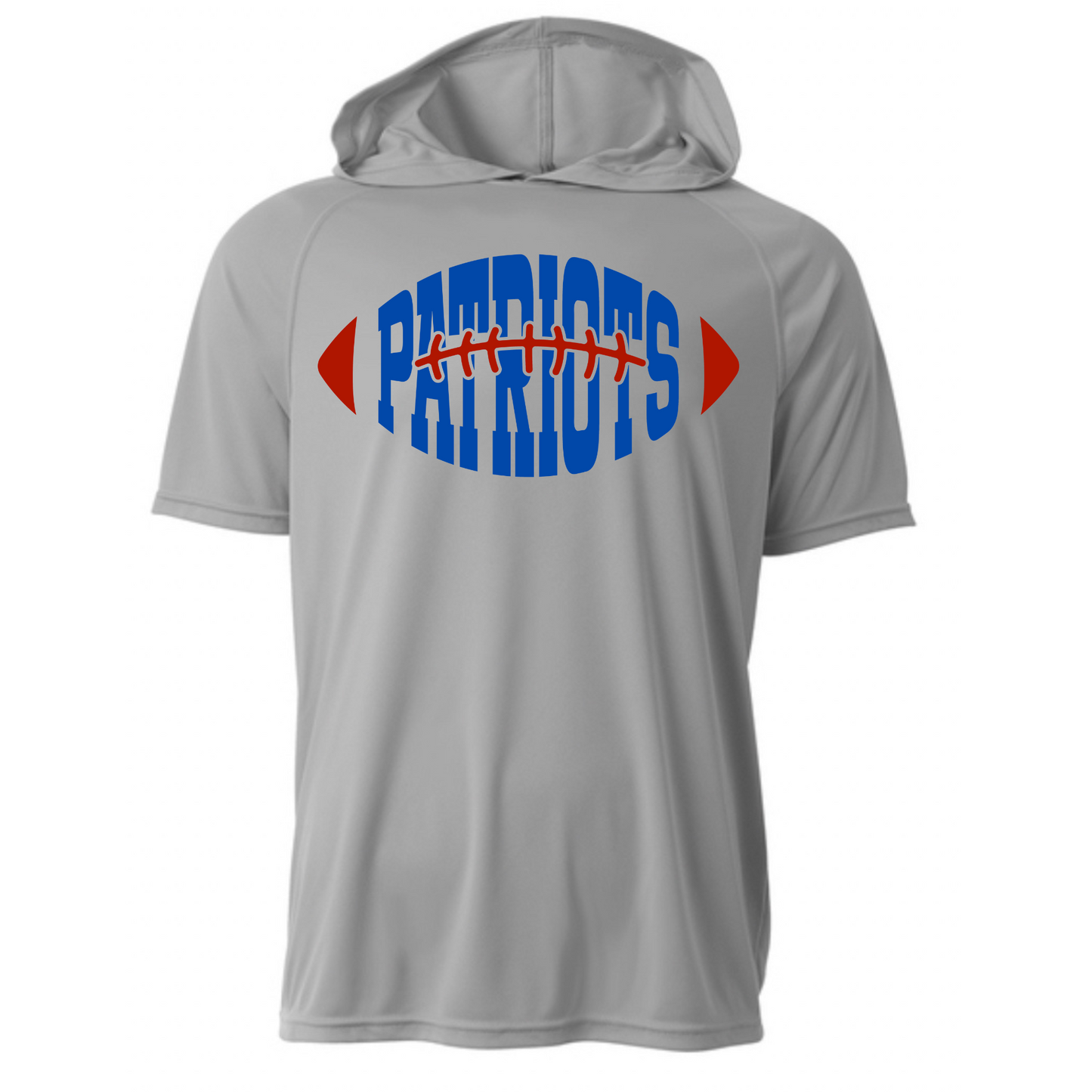 Patriots Football Driwick Short Sleeve Hooded Shirt