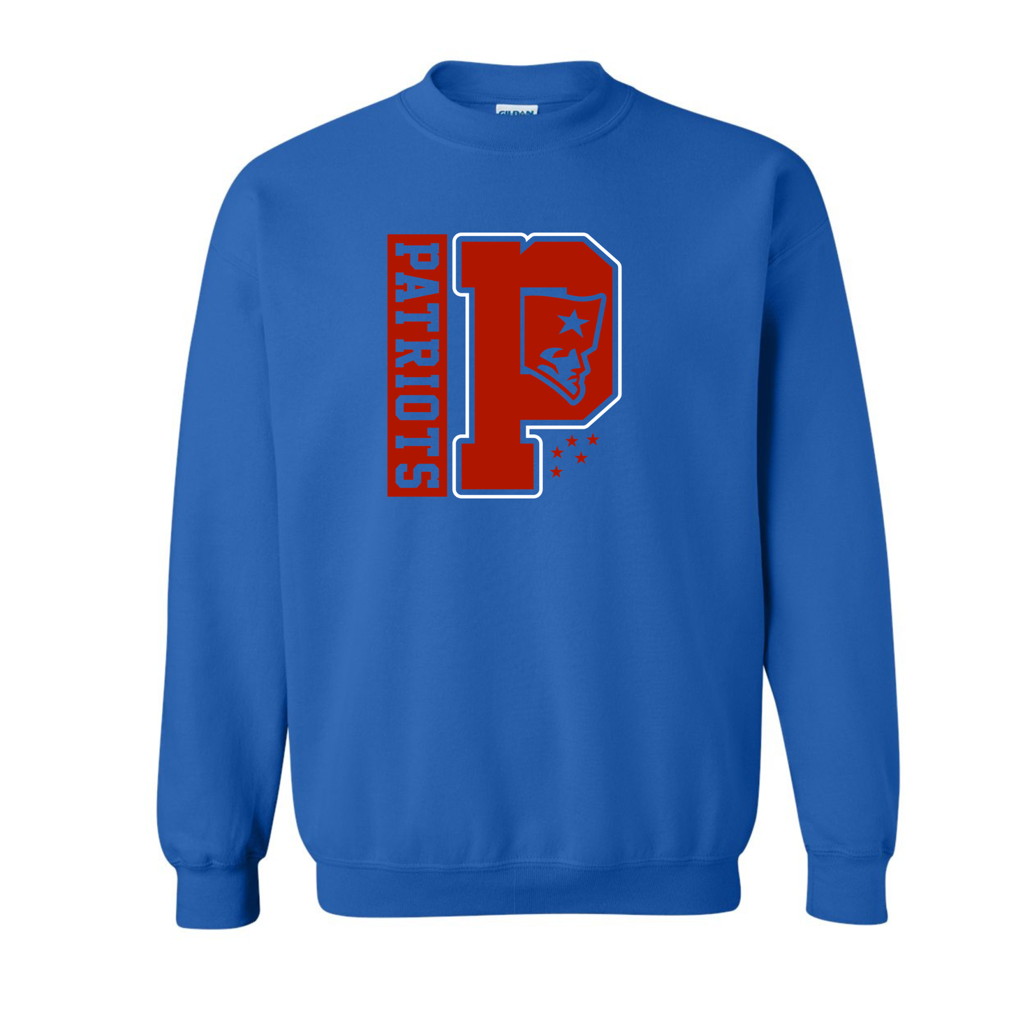 Patriots P Flying Elvis Crewneck Sweatshirt