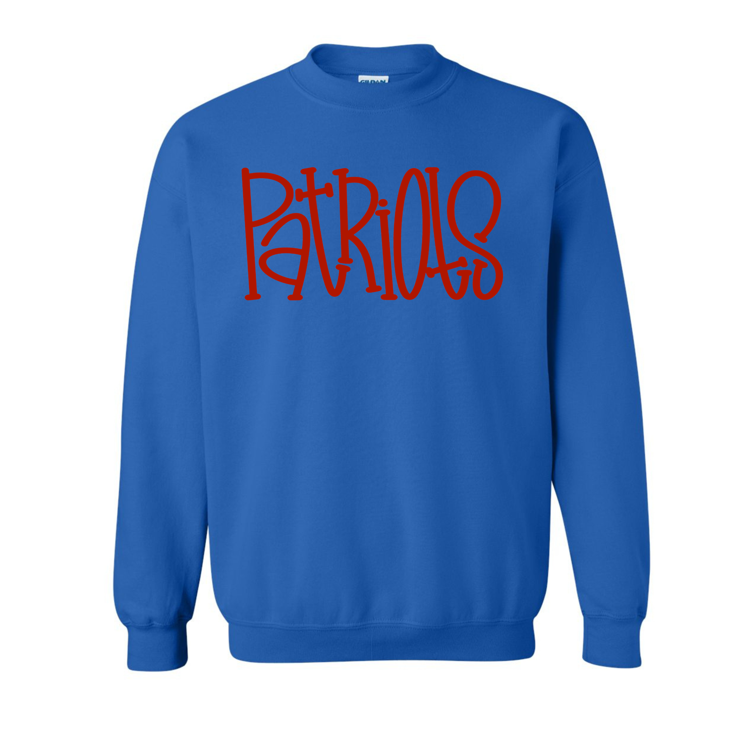 Patriots Hand Drawn Crewneck Sweatshirt