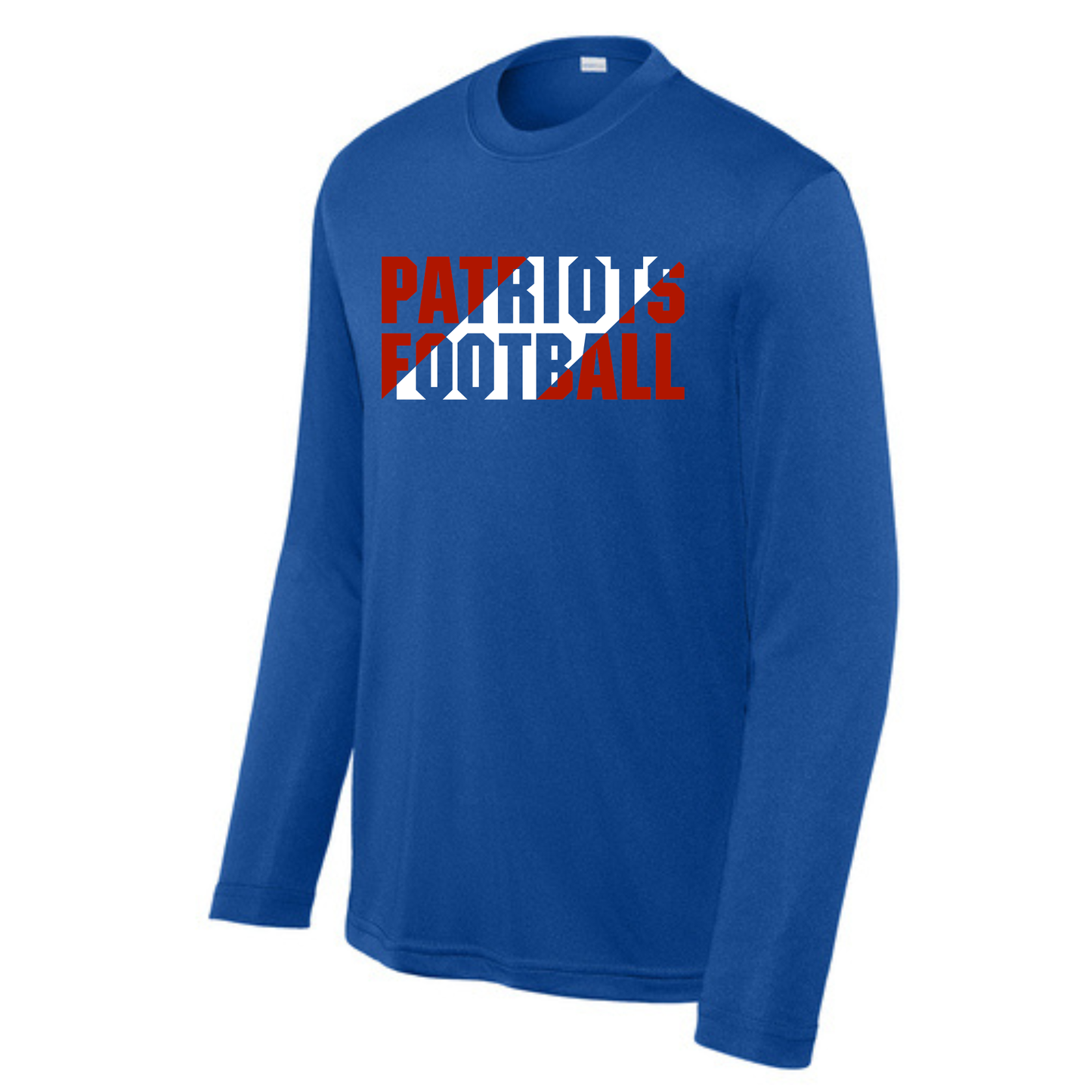 Patriots Football Slant Long Sleeve