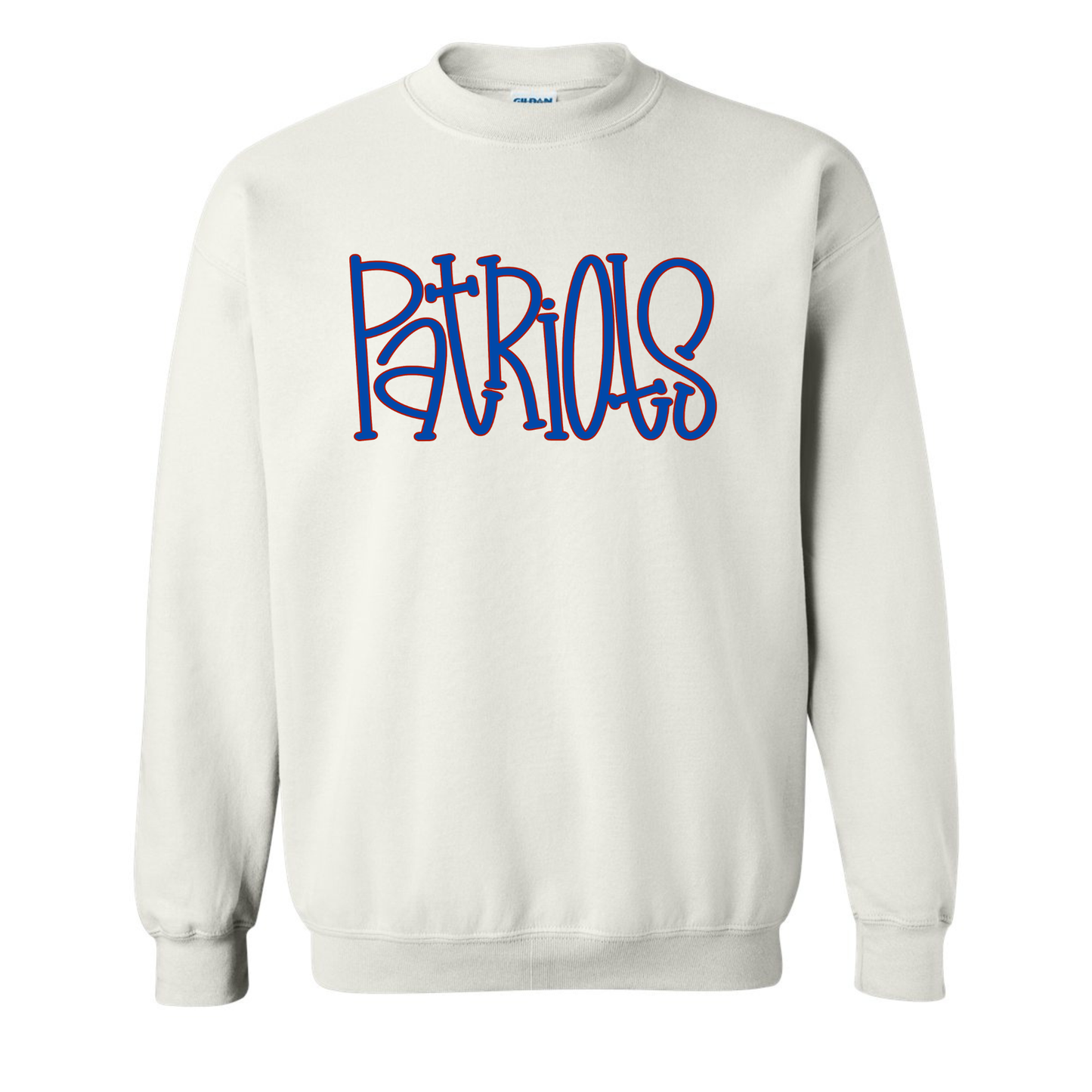 Patriots Hand Drawn Crewneck Sweatshirt