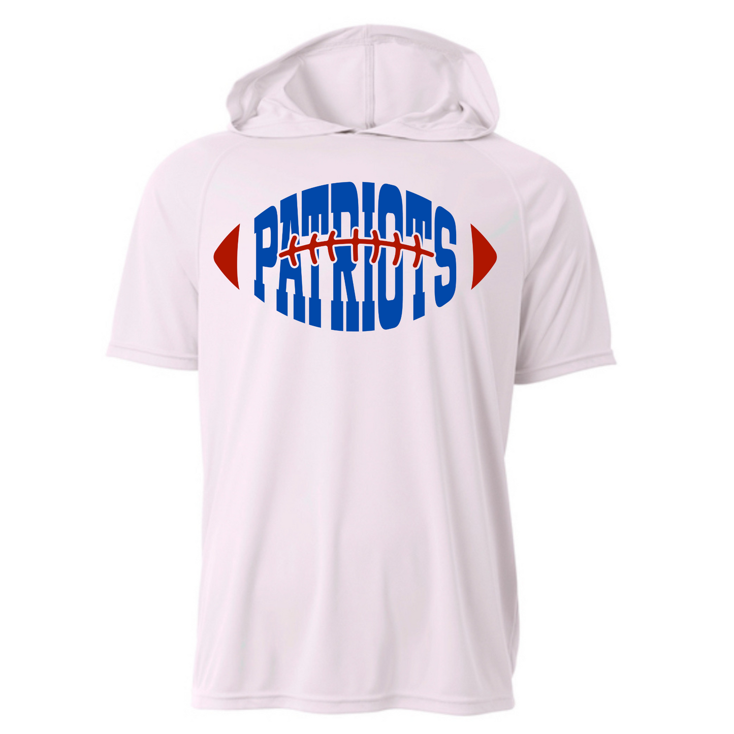Patriots Football Driwick Short Sleeve Hooded Shirt