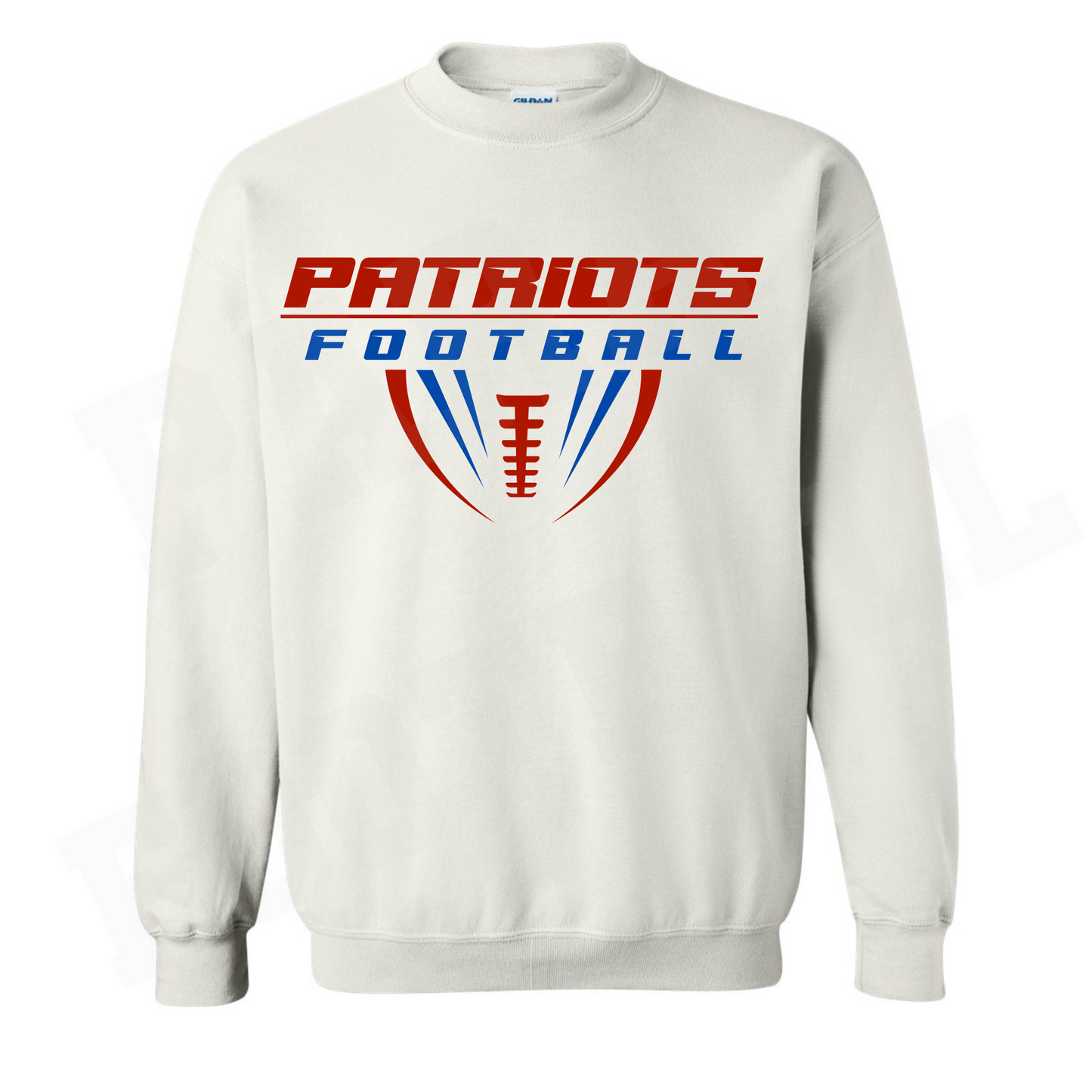 Patriots Half Football Cotton Crewneck