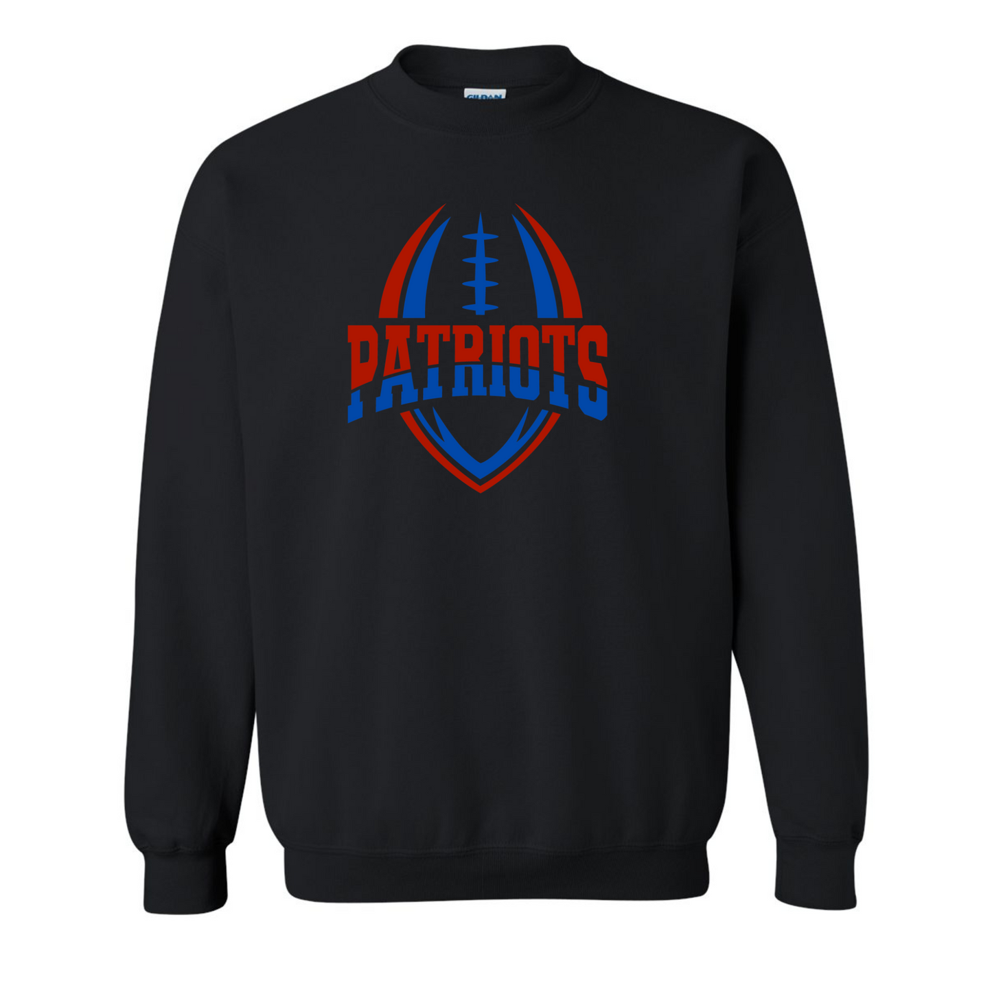 Patriots Split Football Cotton Crewneck