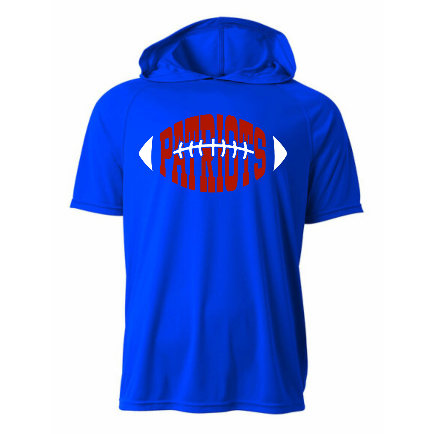 Patriots Football Driwick Short Sleeve Hooded Shirt
