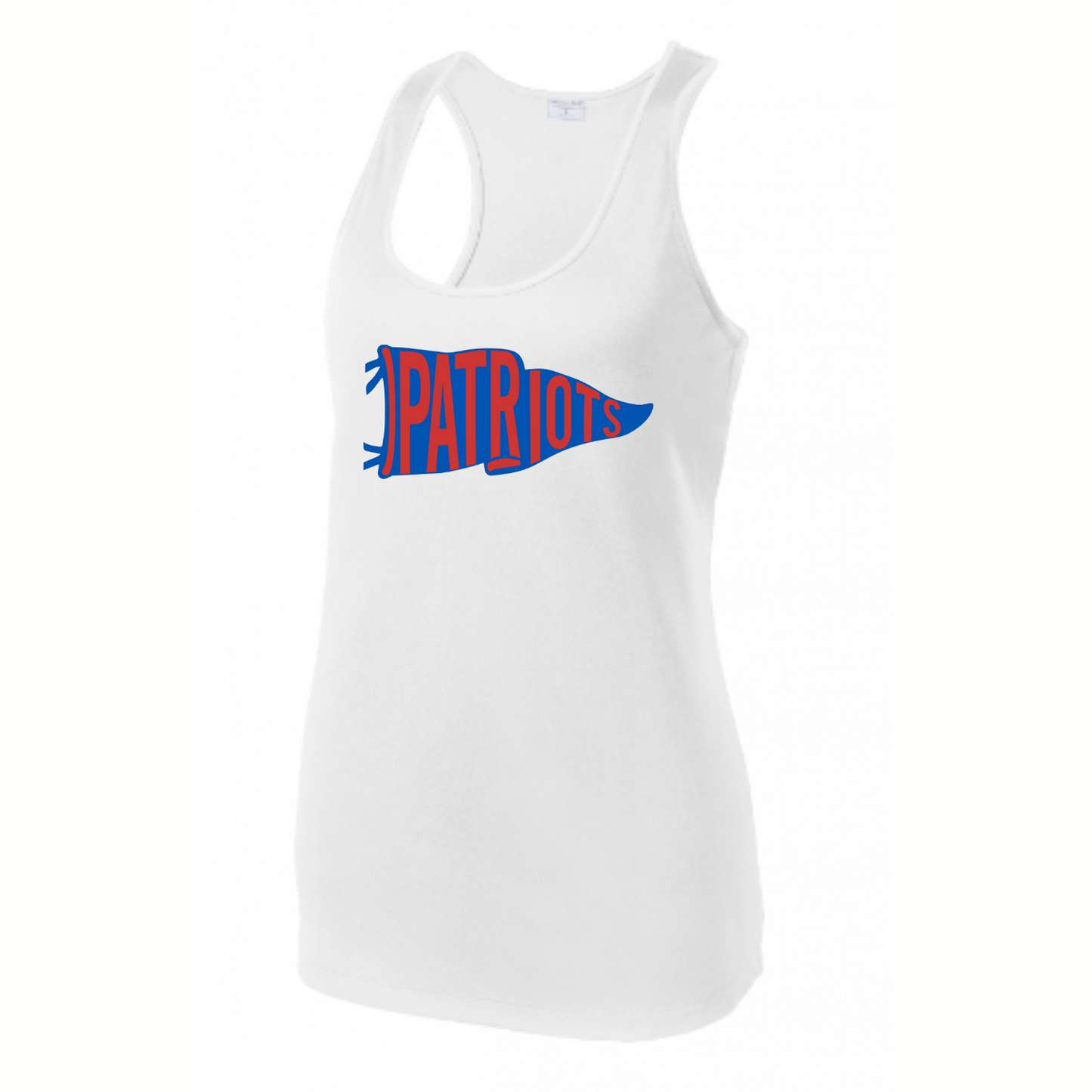 Patriots Pennant Flag Tank Adult