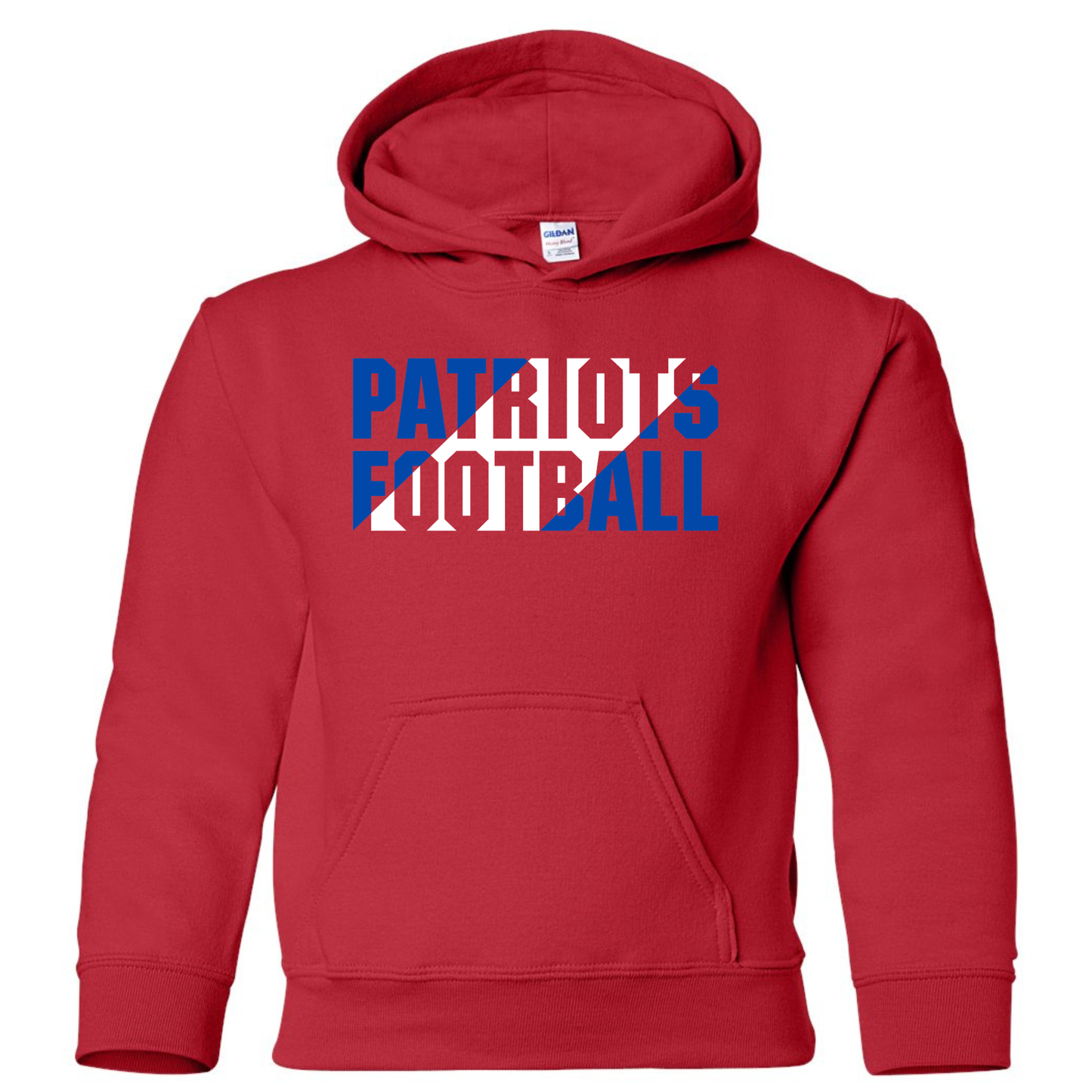 Patriots Football Slant Cotton Hoodie