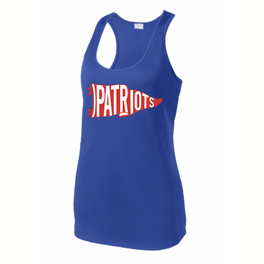 Patriots Pennant Flag Tank Adult