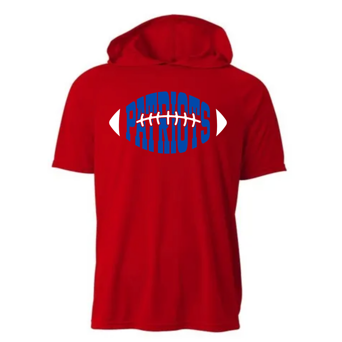 Patriots Football Driwick Short Sleeve Hooded Shirt