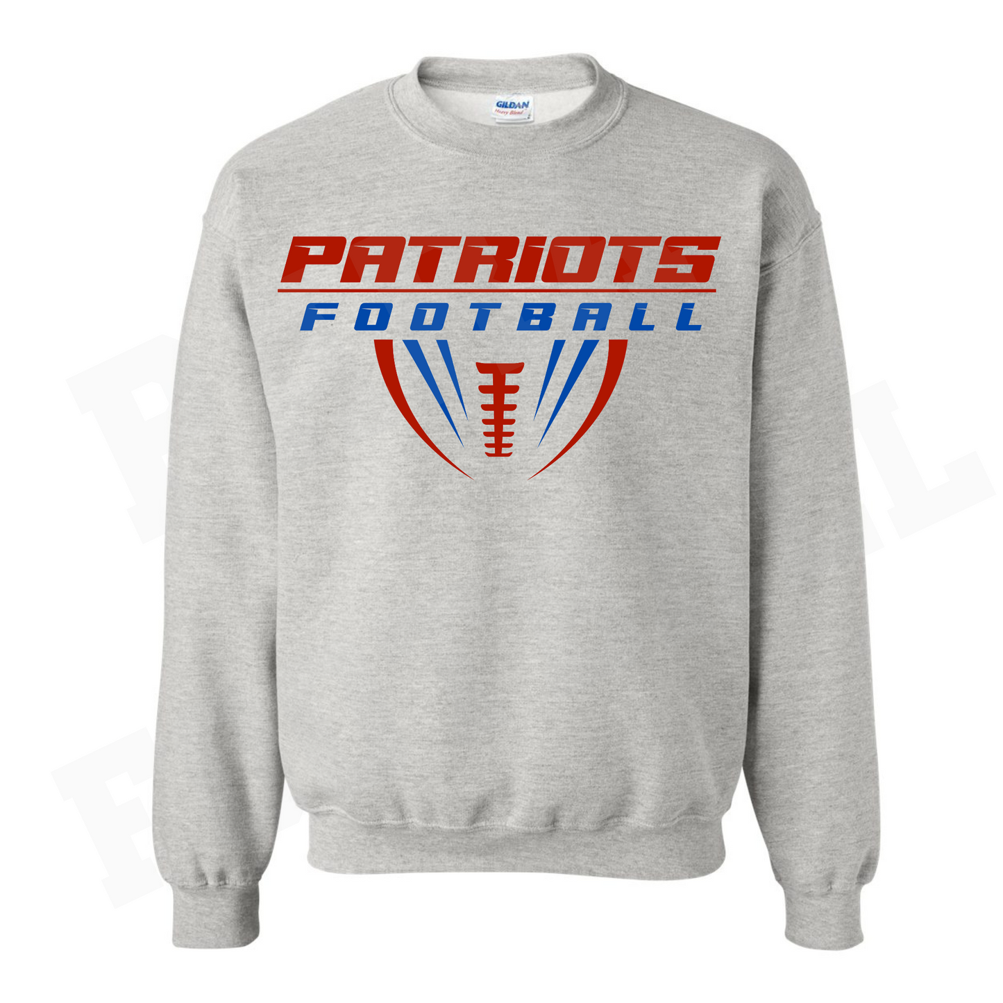 Patriots Half Football Cotton Crewneck