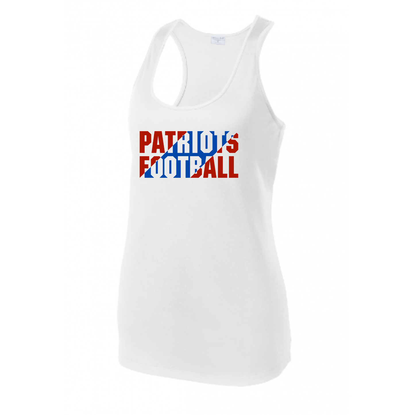 Patriots Football Slant Tank Adult