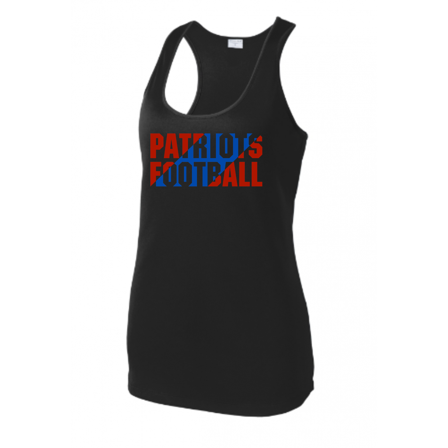 Patriots Football Slant Tank Adult