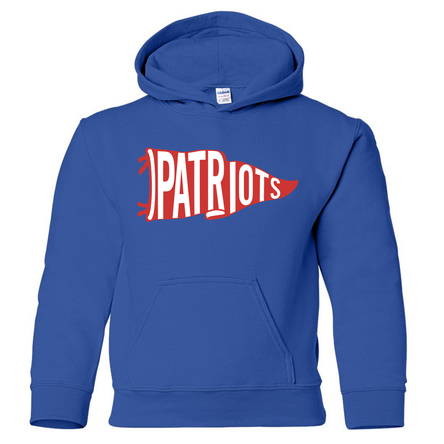 Patriots Pennant Flag Cotton Hoodie