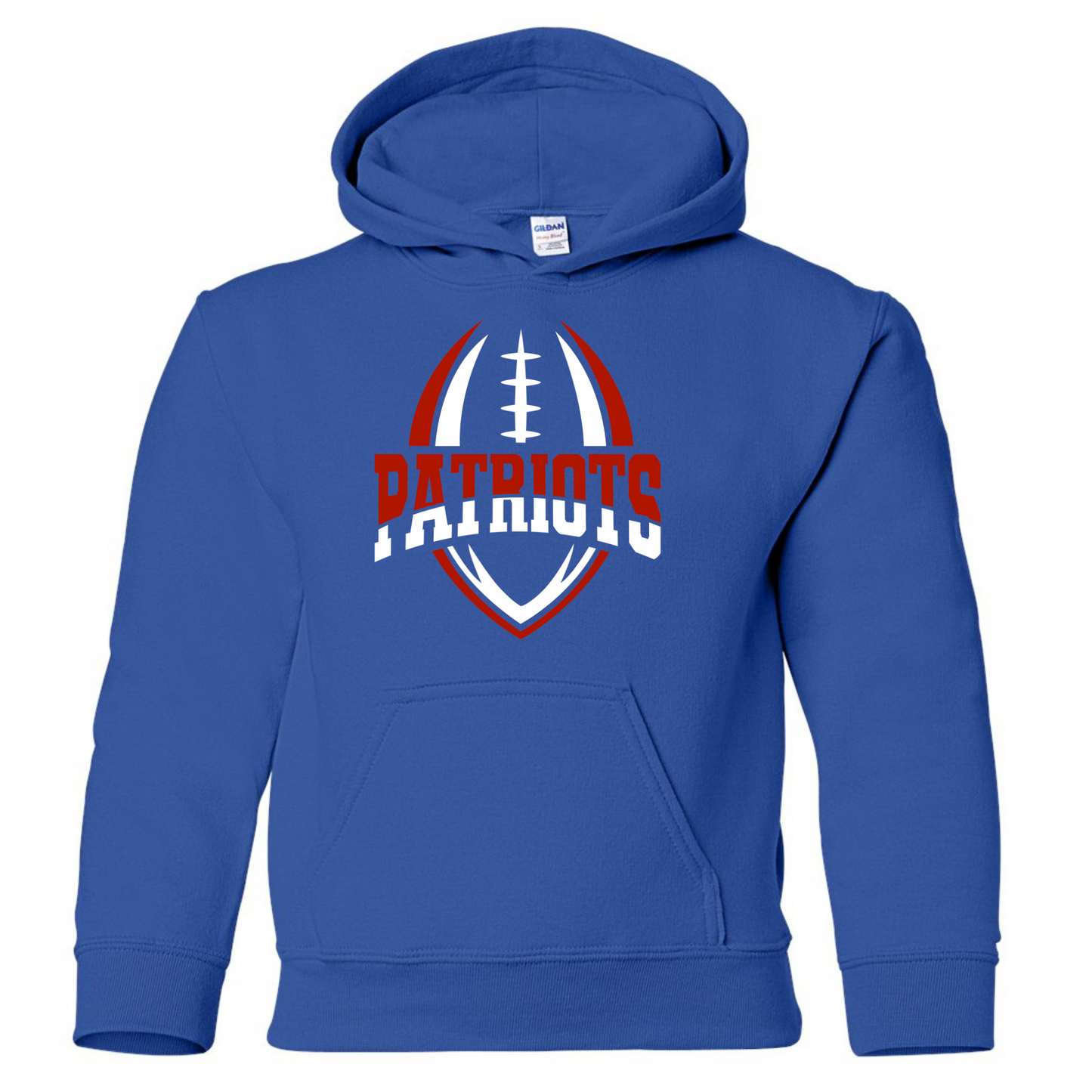 Patriots Split Football Cotton Hoodie