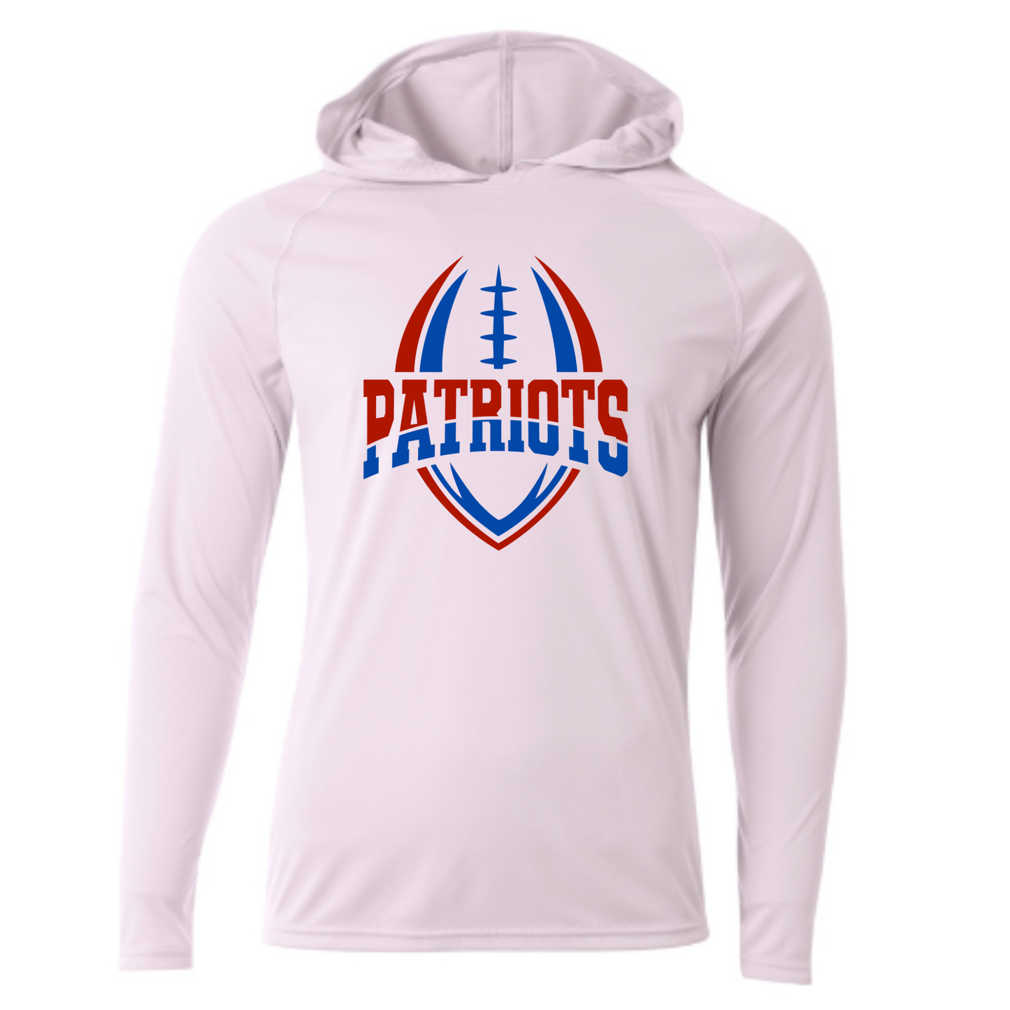 Patriots Split Football Driwick Long Sleeve Hooded Shirt