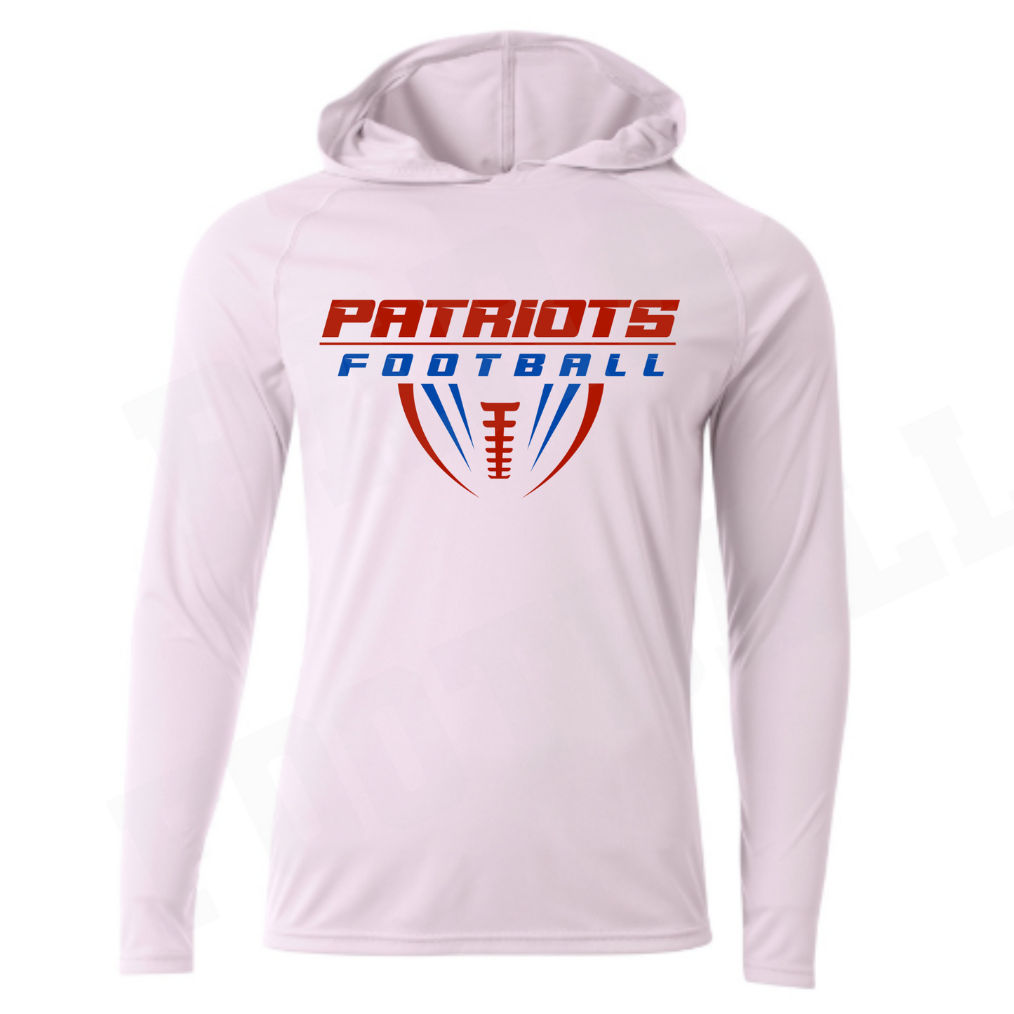 Patriots Half Football Driwick Long Sleeve Hooded Shirt
