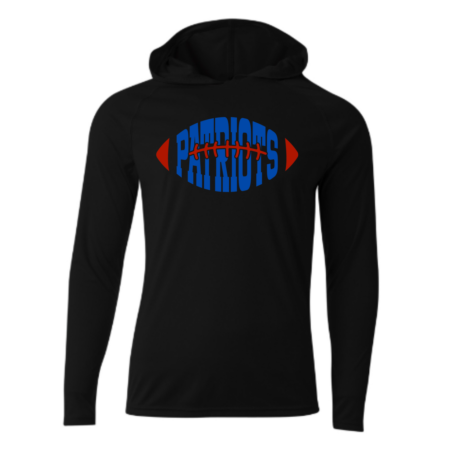 Patriots Football Driwick Long Sleeve Hooded Shirt