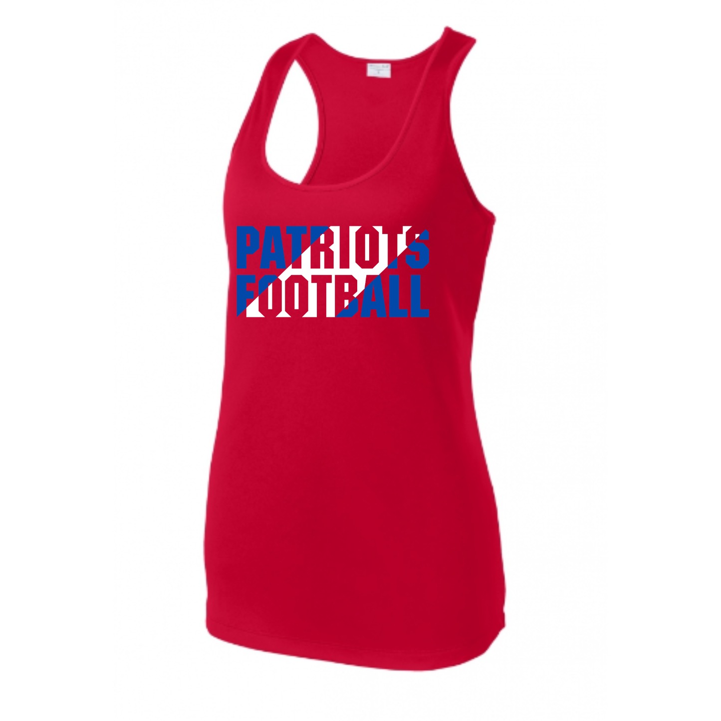 Patriots Football Slant Tank Adult