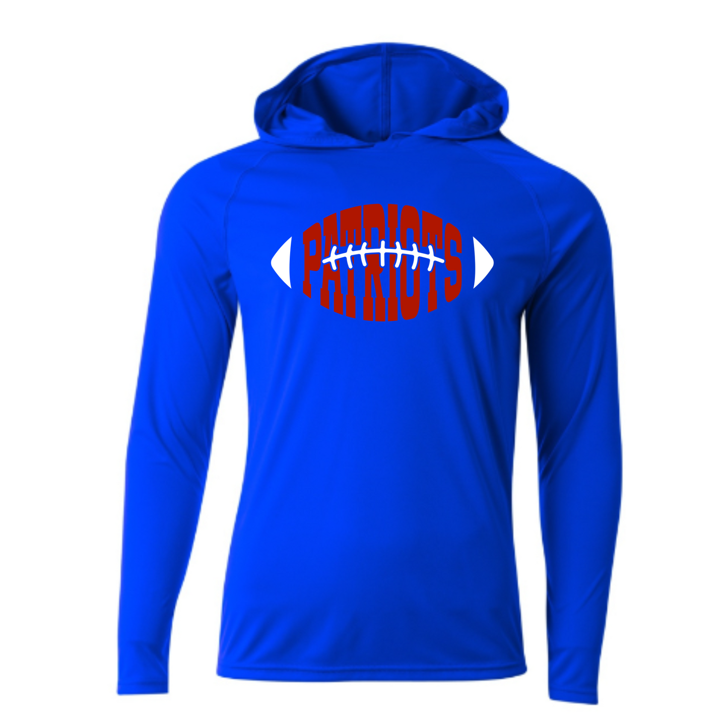 Patriots Football Driwick Long Sleeve Hooded Shirt