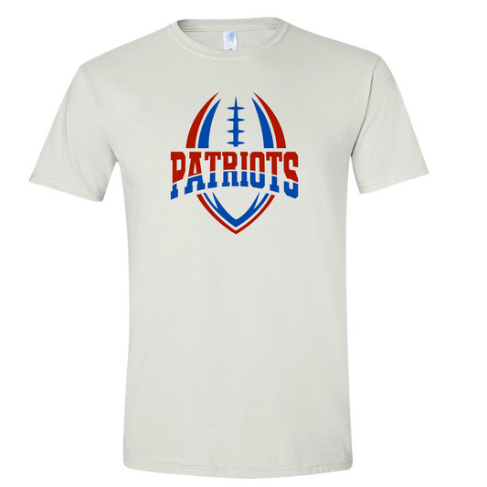 Patriots Split Football Cotton T-Shirt
