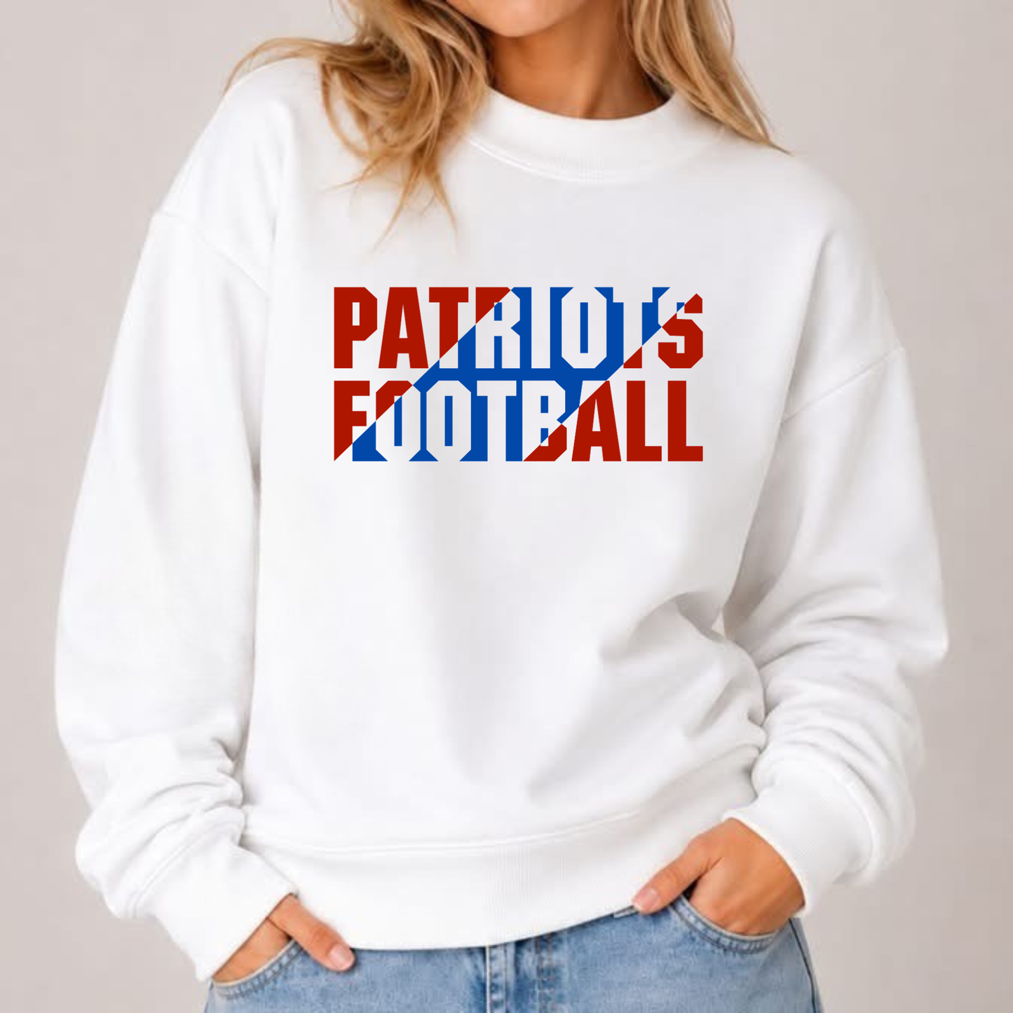 Patriots Slant Mockneck Sweatshirt