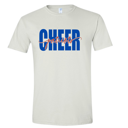 Patriots Cheer Script Cotton T-Shirt